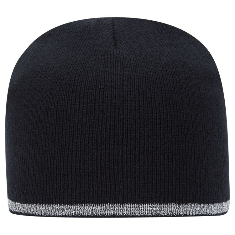 91-1237 OTTO CAP 9" Classic Knit Beanie w/ Reflective Stripe