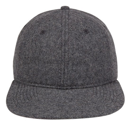 148-1200 OTTO CAP 6 Panel Mid Profile Flat Visor Strapback Hat