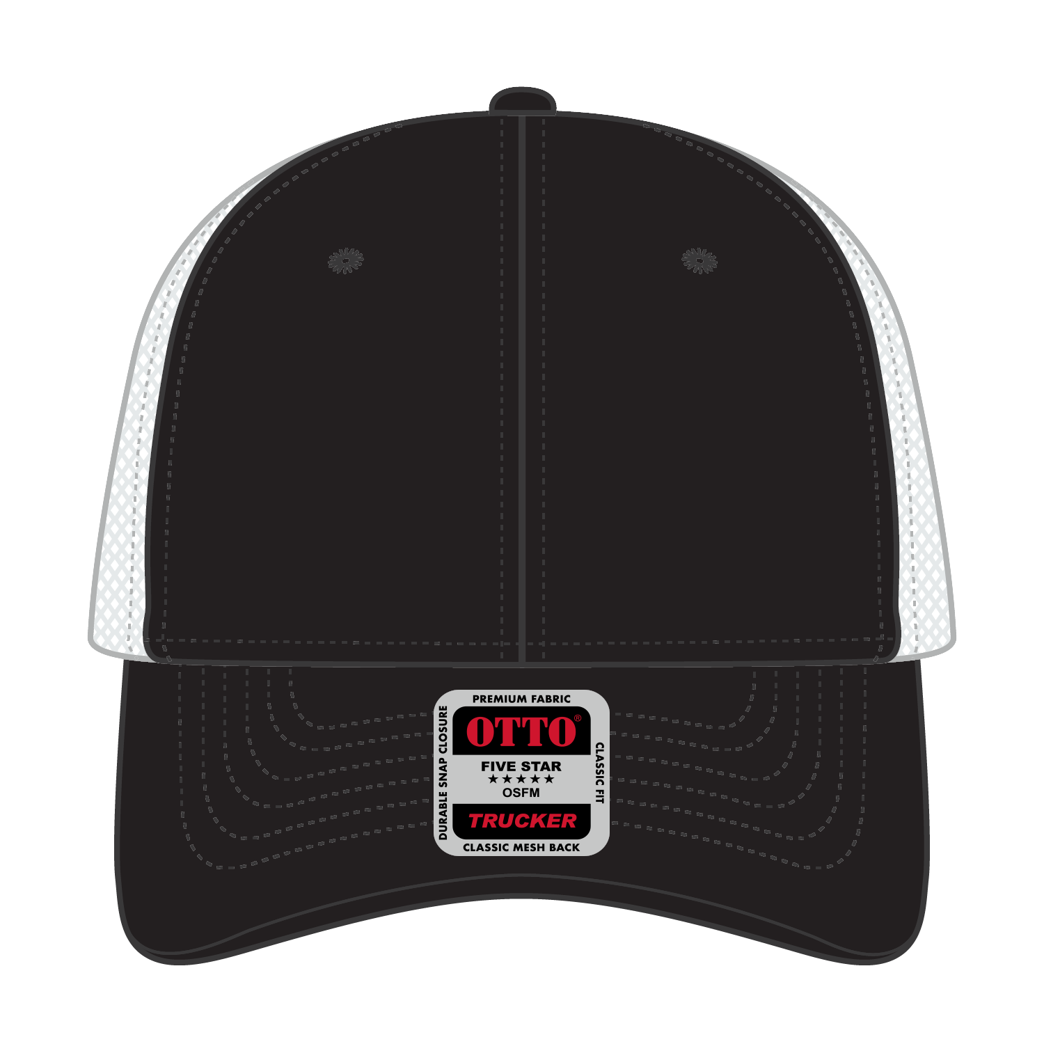 83-473 OTTO CAP 6 Panel Low Profile Mesh Back Trucker Hat