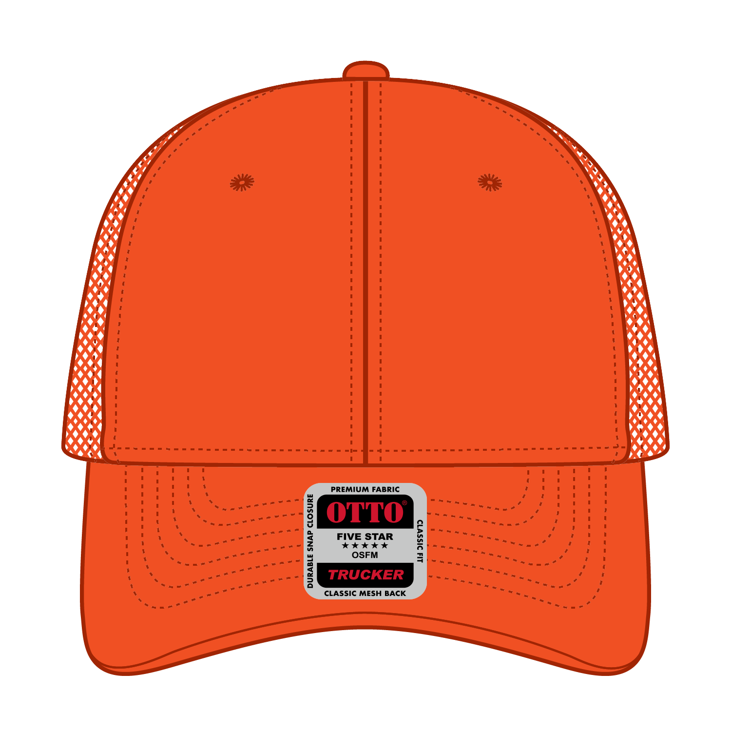 83-473 OTTO CAP 6 Panel Low Profile Mesh Back Trucker Hat