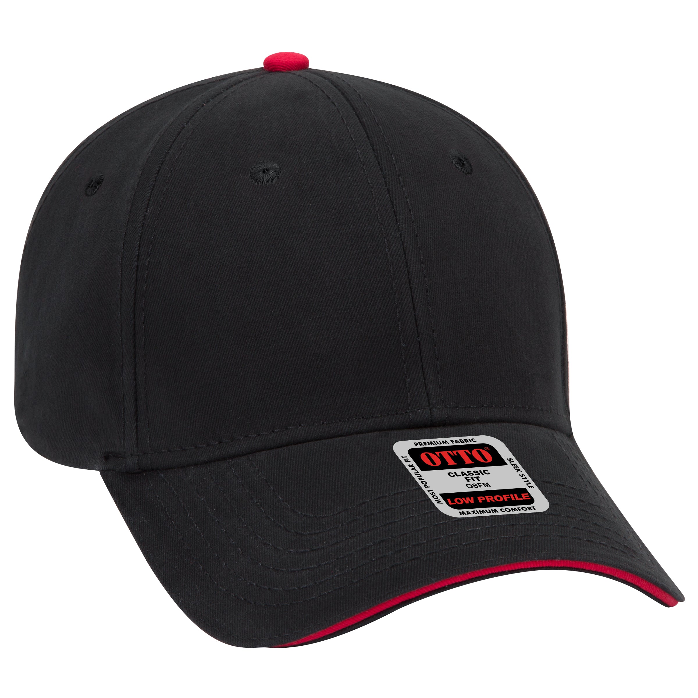 23-370 OTTO CAP 6 Panel Low Profile Baseball Cap