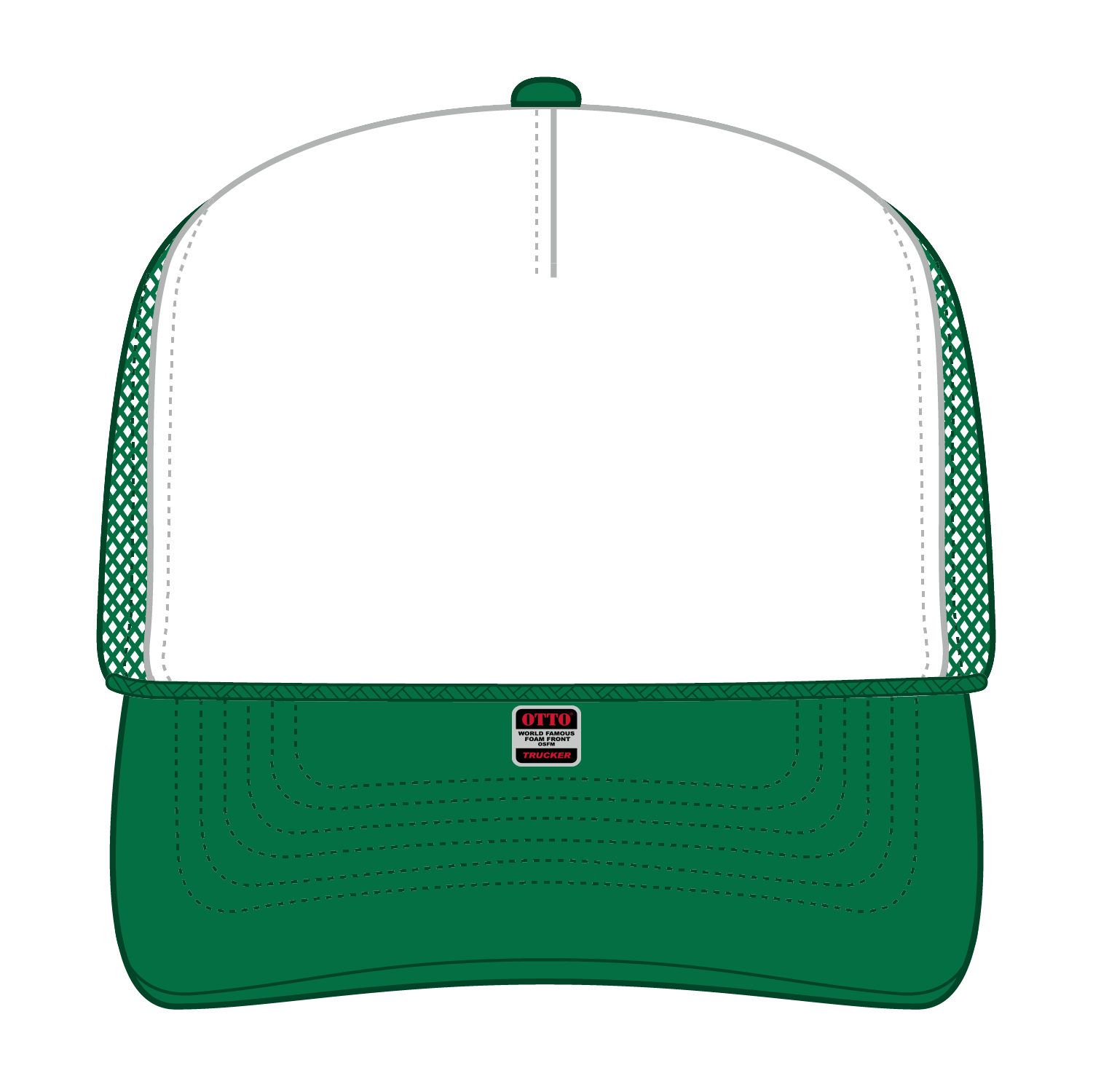 39-165 OTTO CAP 5 Panel High Crown Mesh Back Trucker Hat
