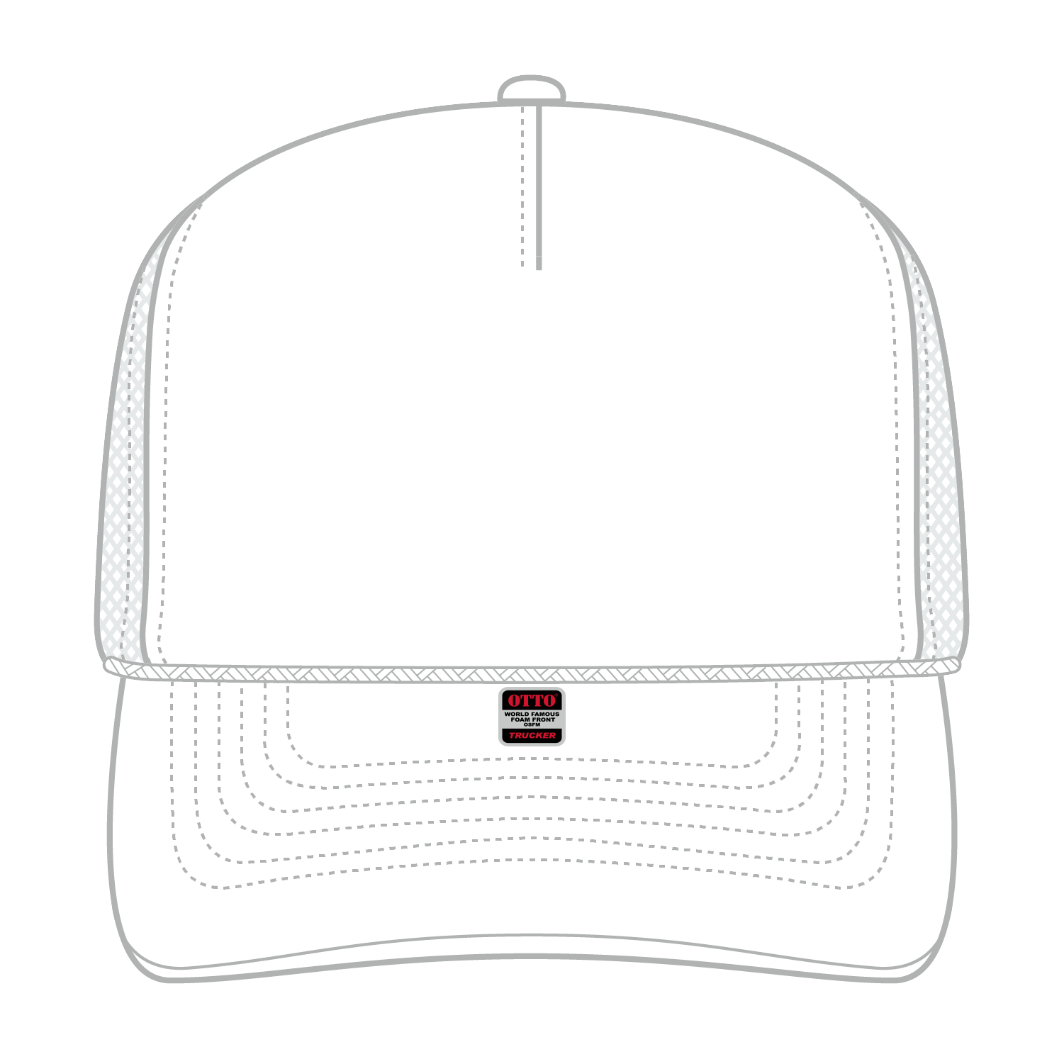 39-165 OTTO CAP 5 Panel High Crown Mesh Back Trucker Hat