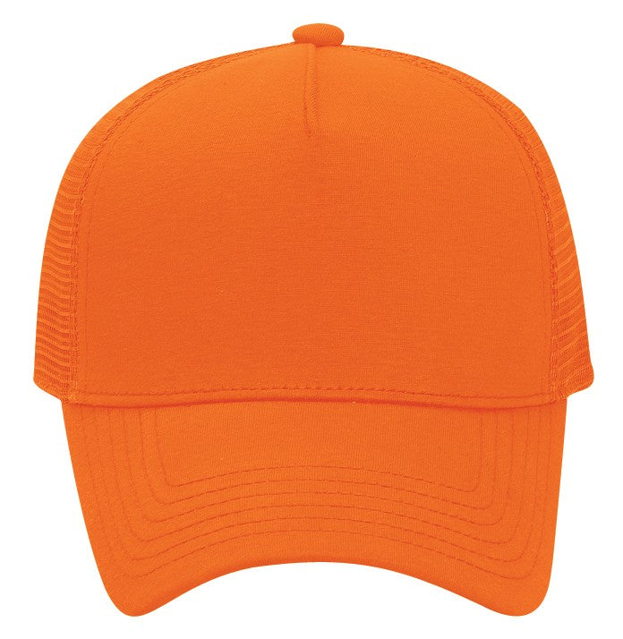 32-934 OTTO CAP 5 Panel Mid Profile Mesh Back Trucker Hat