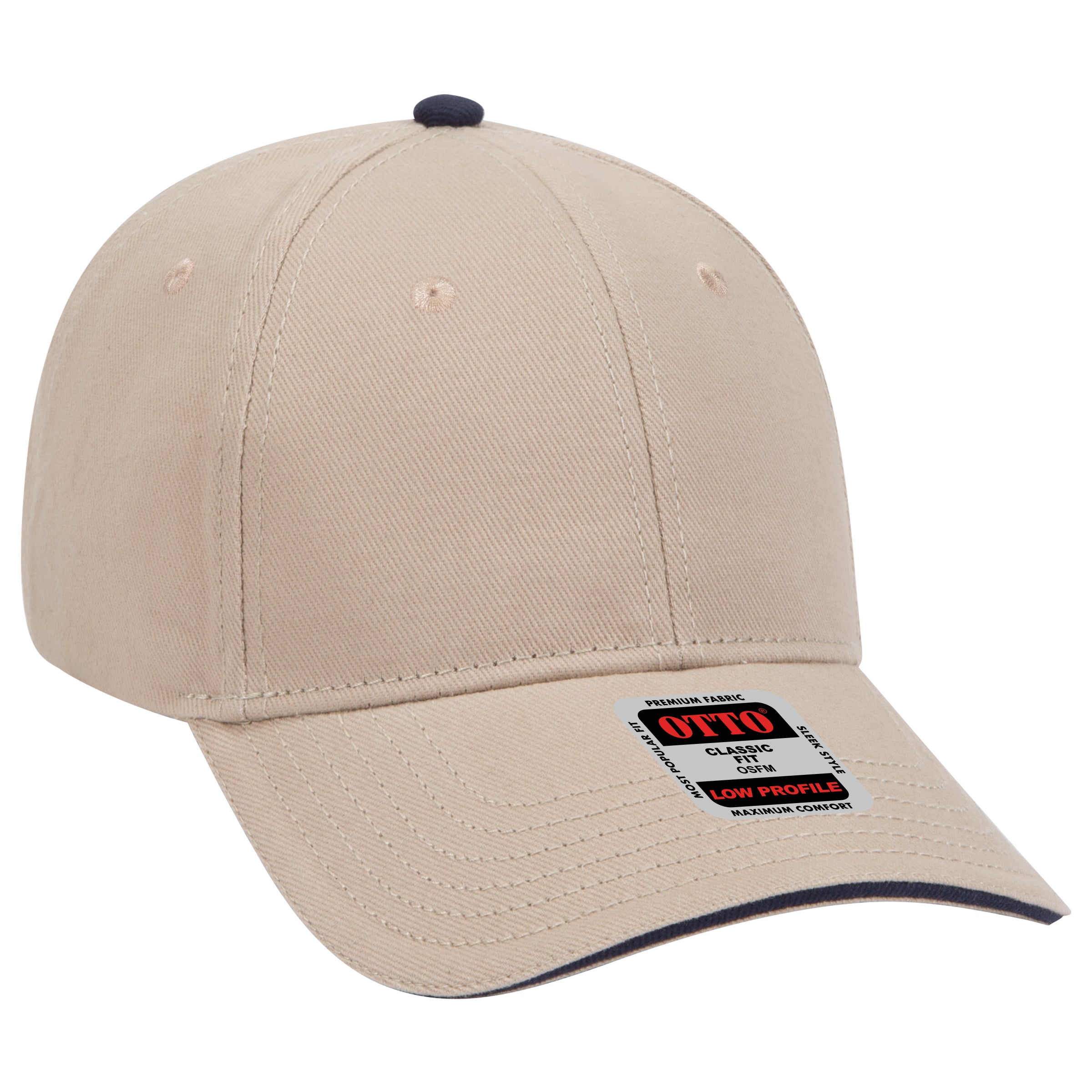 23-255 OTTO CAP 6 Panel Low Profile Baseball Cap