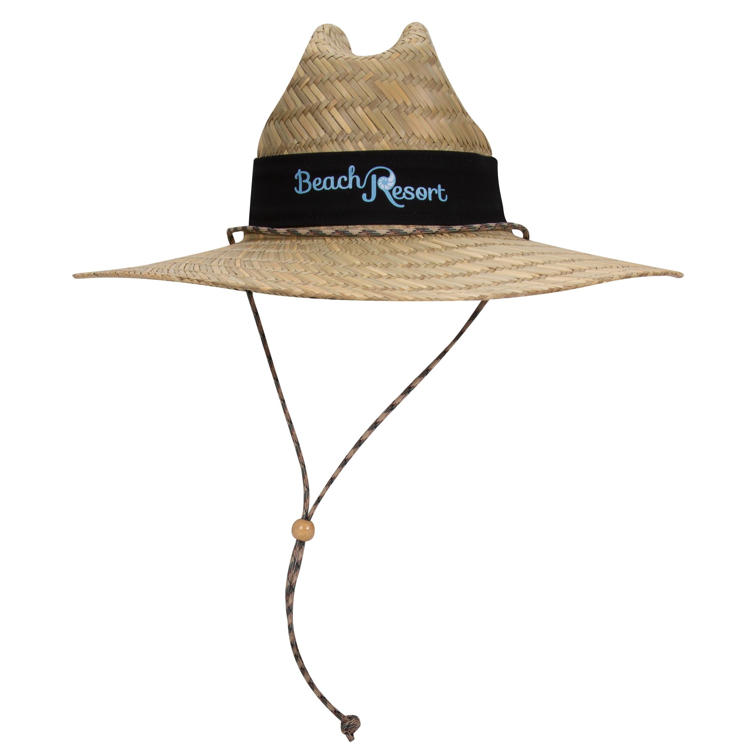 170-1325 OTTO CAP Straw Lifeguard Hat w/Adjustable Cord