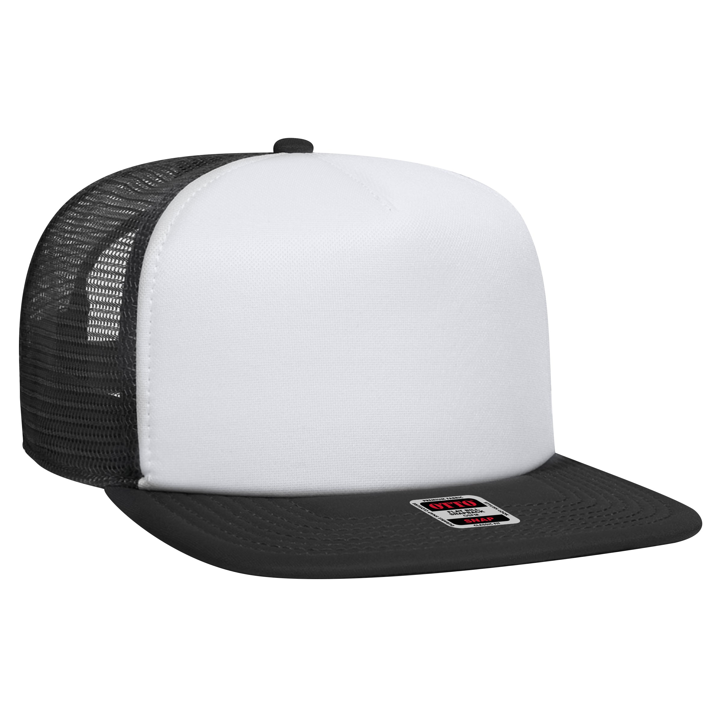 164-1190 OTTO CAP "OTTO SNAP" 5 Panel Mid Profile Mesh Back Trucker Snapback Hat