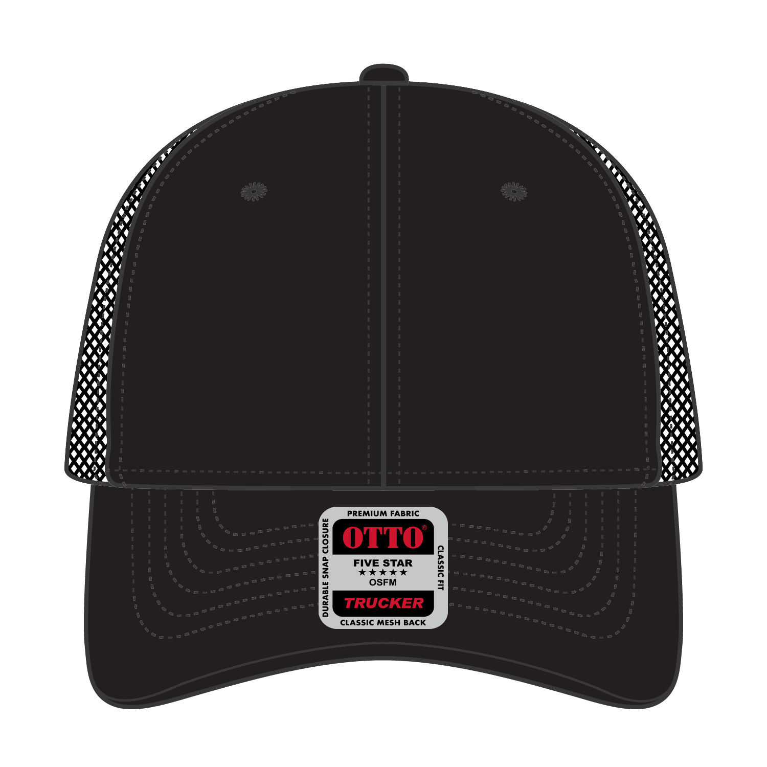 83-473 OTTO CAP 6 Panel Low Profile Mesh Back Trucker Hat