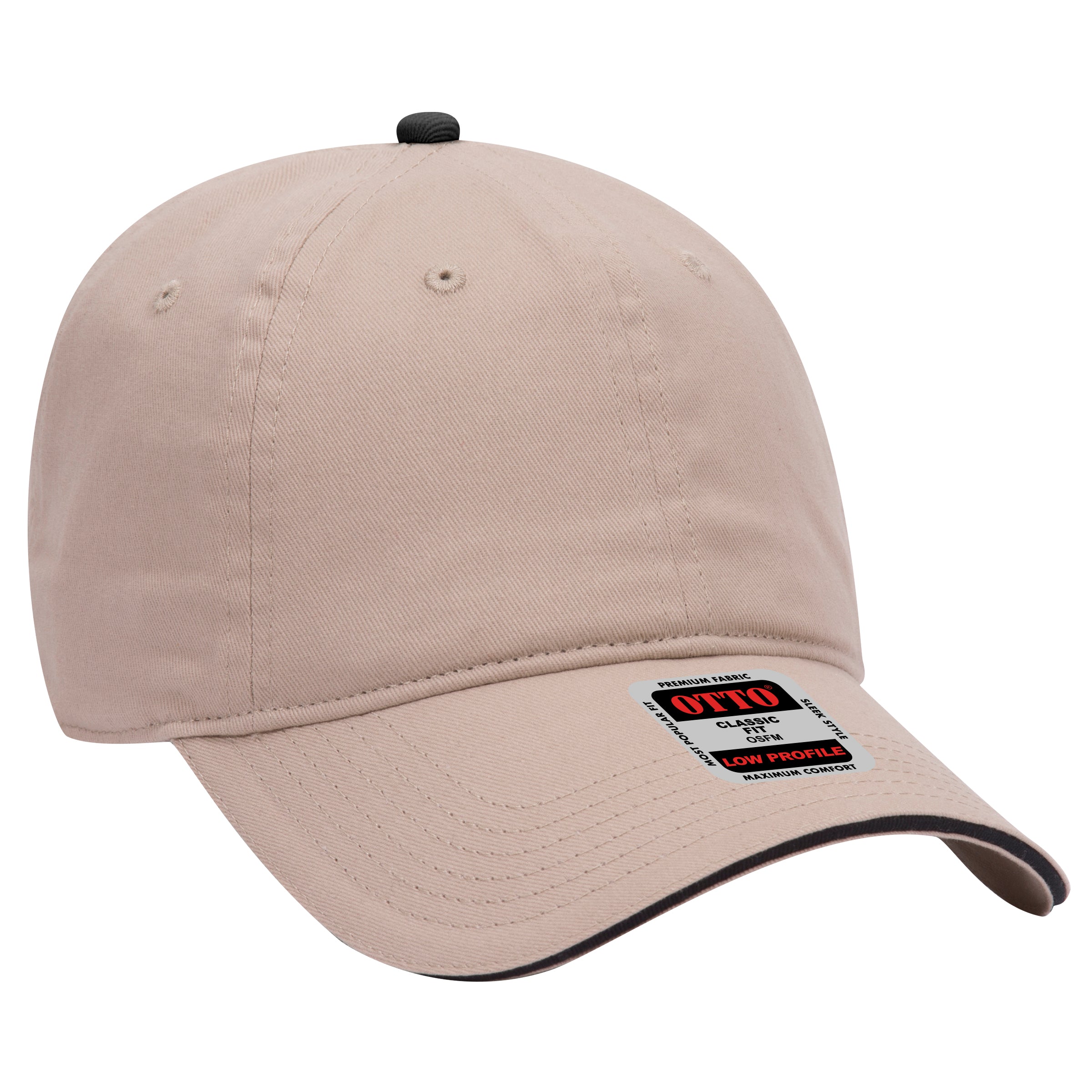 22-688 OTTO CAP 6 Panel Low Profile Baseball Cap