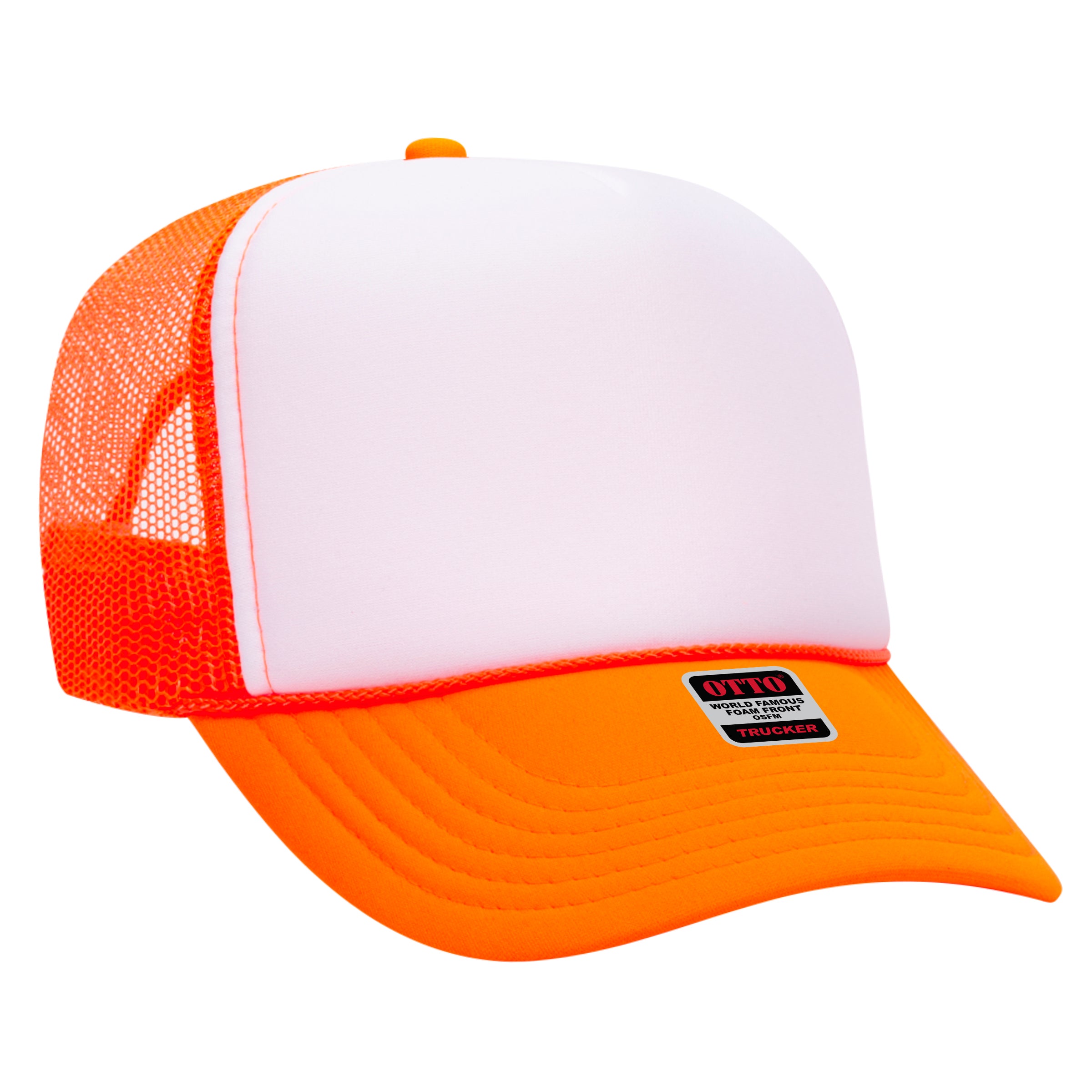 39-165 OTTO CAP 5 Panel High Crown Mesh Back Trucker Hat