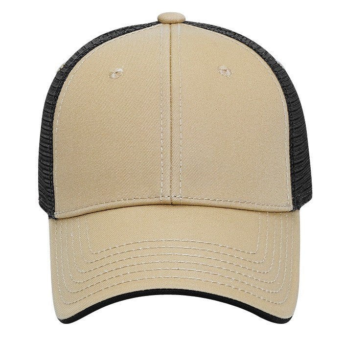 122-945 OTTO CAP 6 Panel Low Profile Mesh Back Trucker Hat