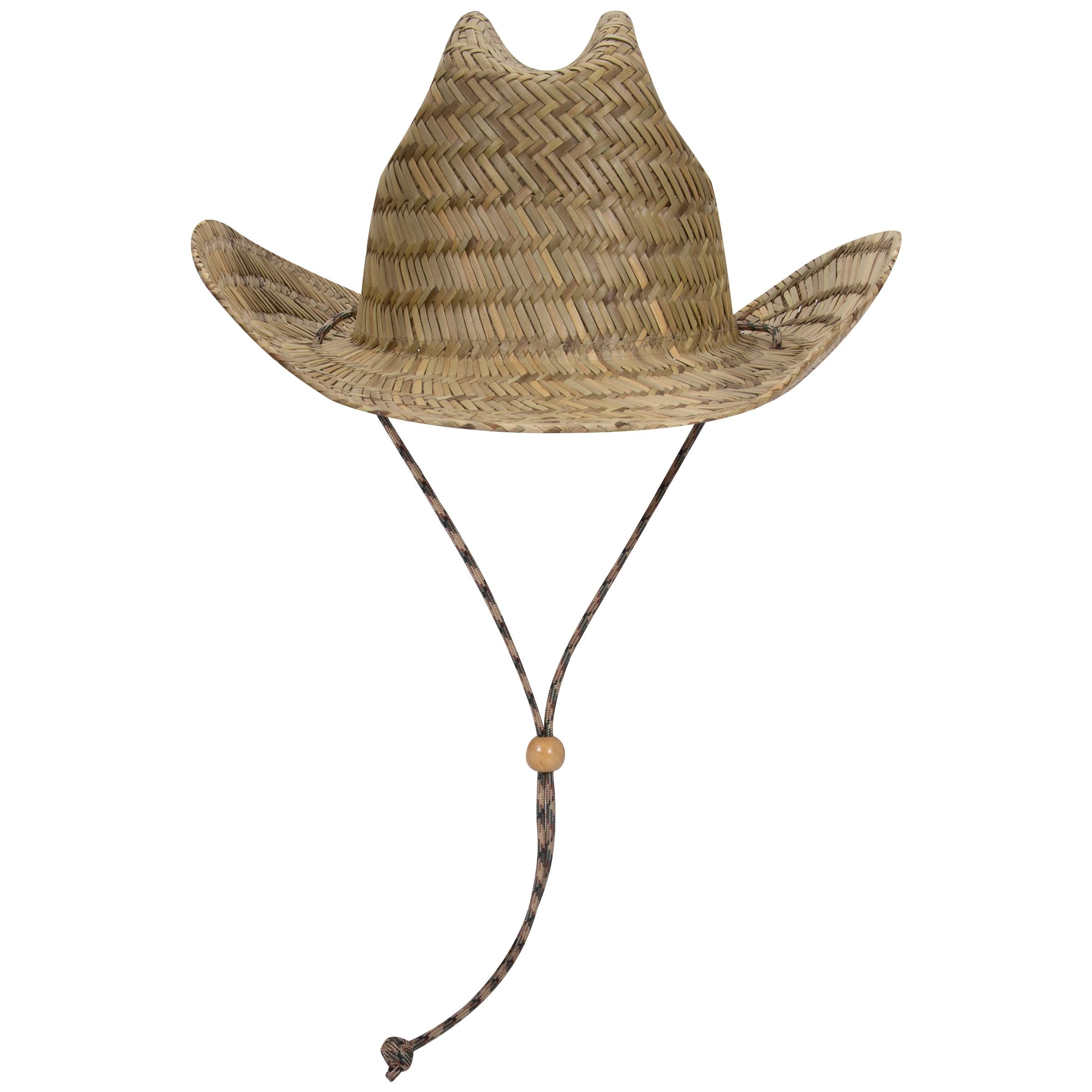 129-1326 OTTO CAP Straw Cowboy Hat w/Adjustable Cord