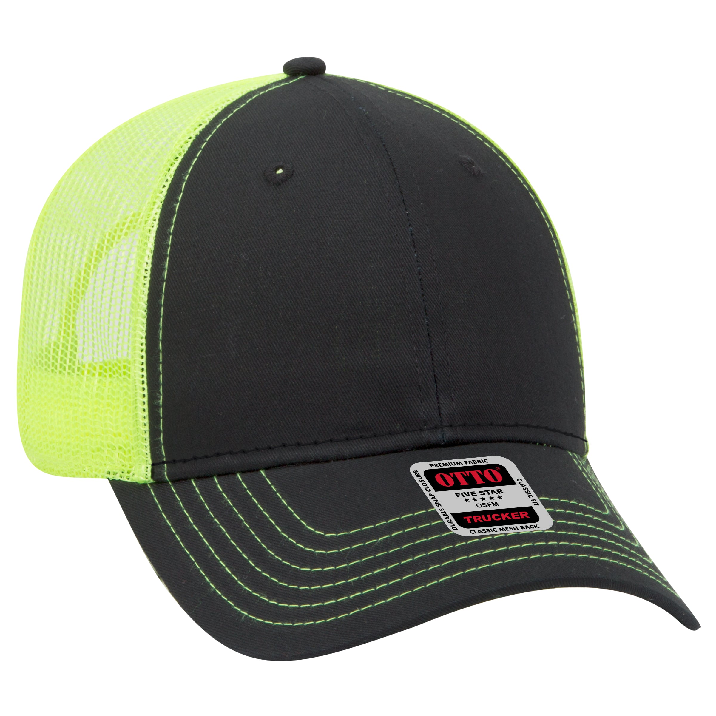 83-1239 OTTO CAP 6 Panel Low Profile Mesh Back Trucker Hat