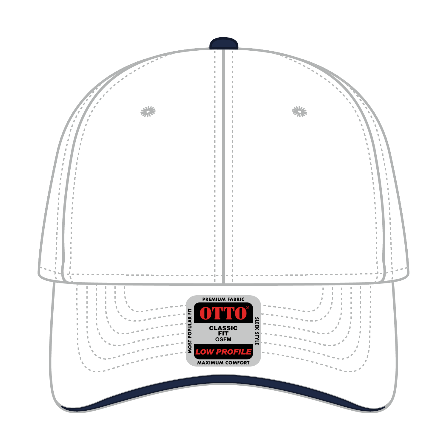 23-430 OTTO CAP 6 Panel Low Profile Baseball Cap