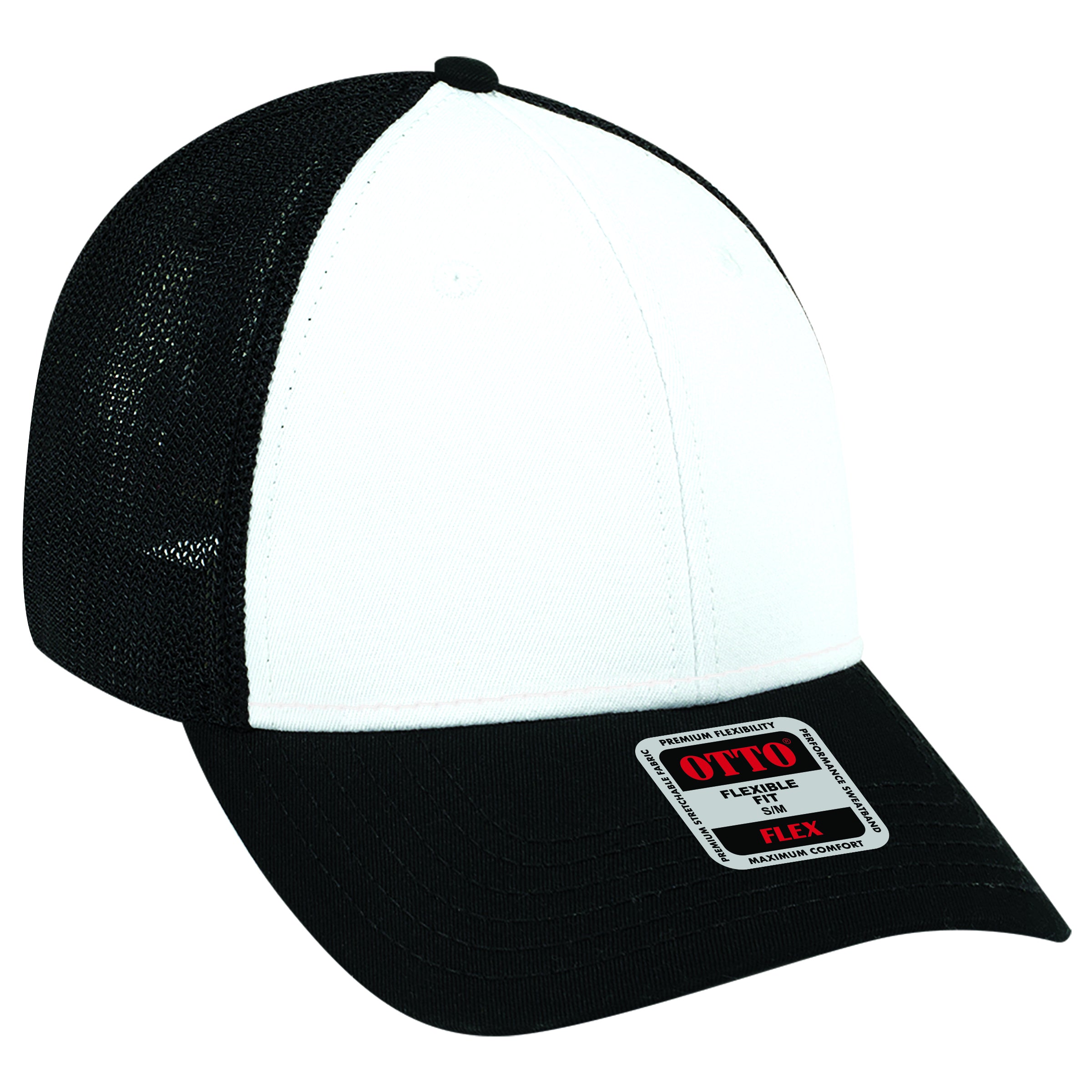 135-1230 OTTO CAP "OTTO FLEX" 6 Panel Low Profile Mesh Back Trucker Hat