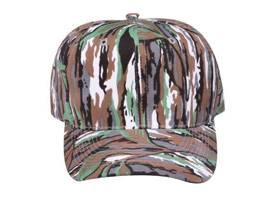 44-051 OTTO CAP Camouflage 6 Panel Mid Profile Baseball Cap