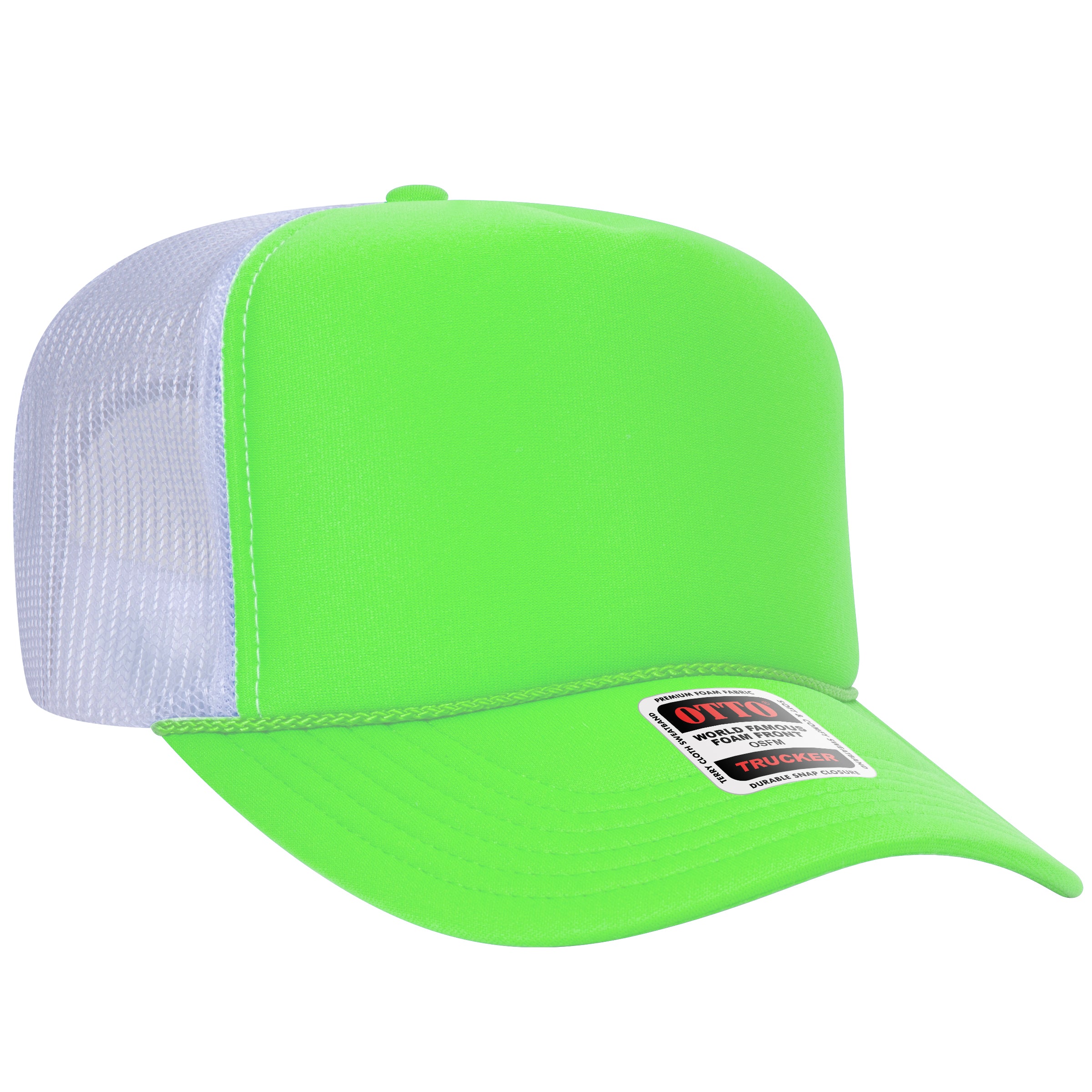 39-165 OTTO CAP 5 Panel High Crown Mesh Back Trucker Hat