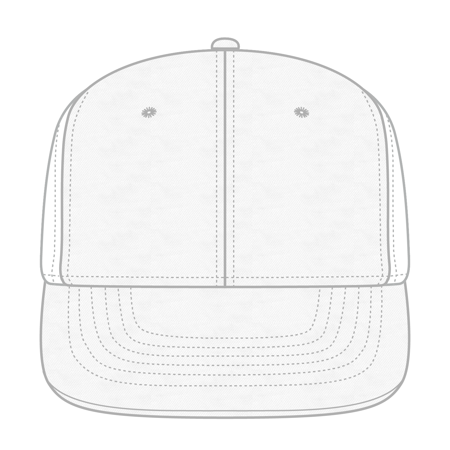 13-725 OTTO CAP "OTTO FLEX" 6 Panel Mid Profile Flat Visor Baseball Cap
