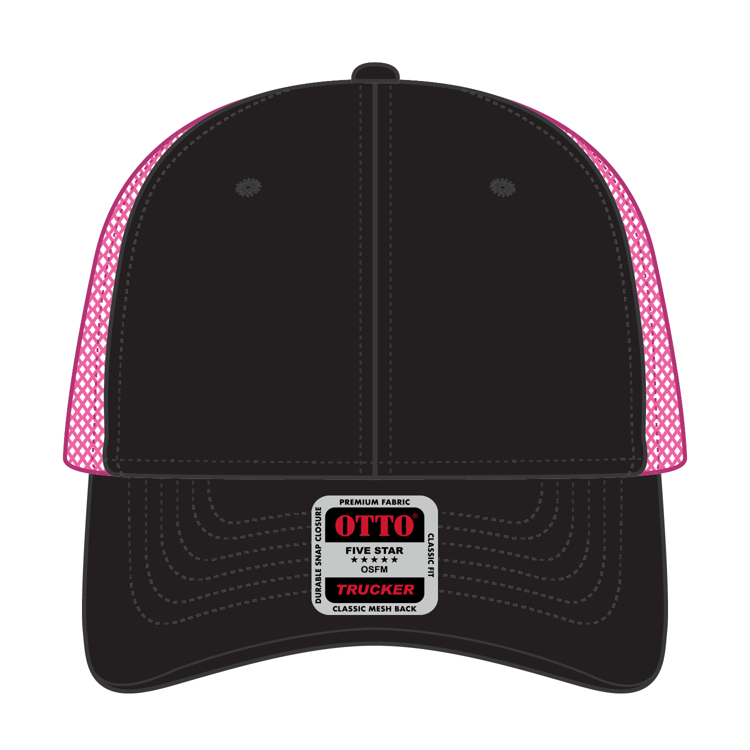 83-473 OTTO CAP 6 Panel Low Profile Mesh Back Trucker Hat