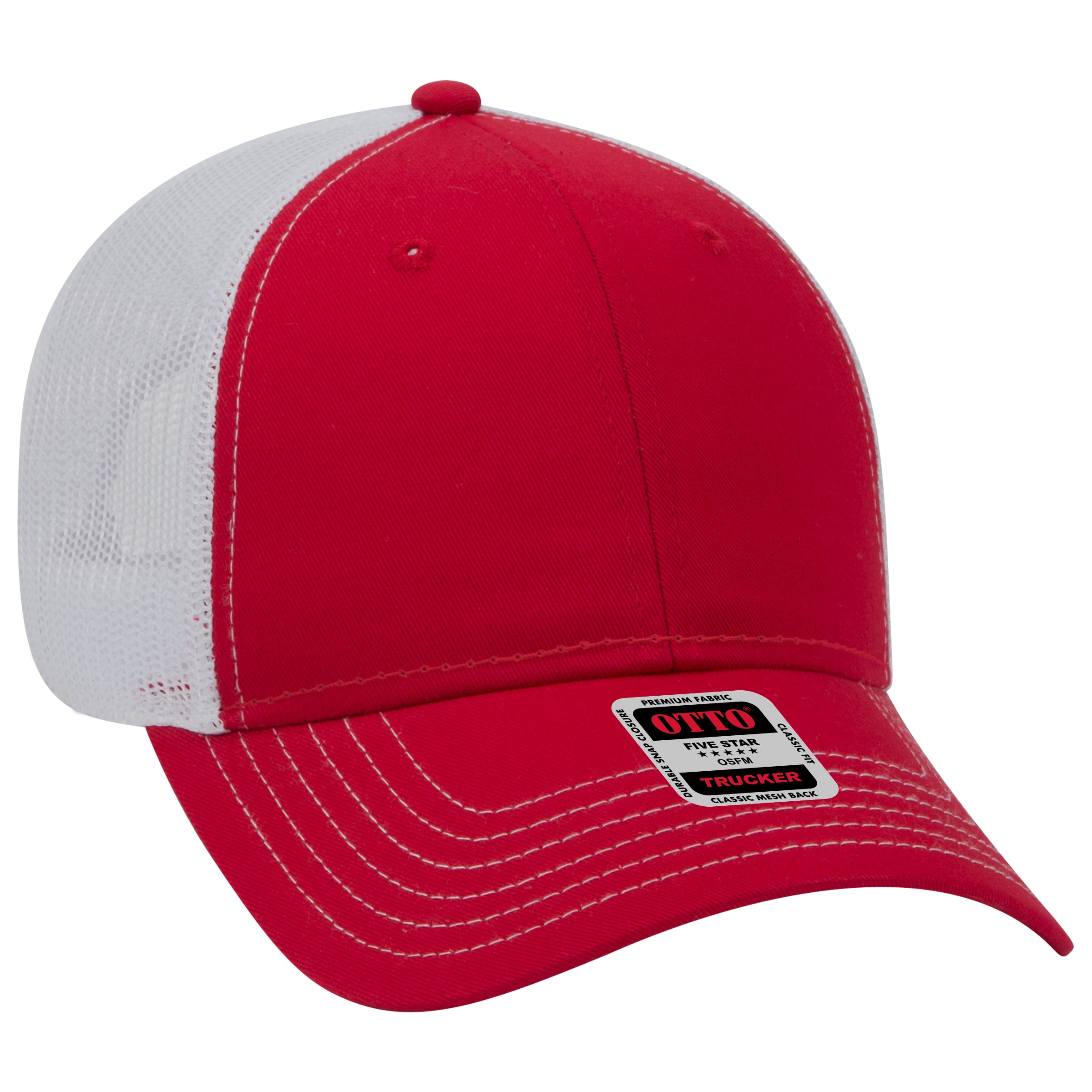83-1239 OTTO CAP 6 Panel Low Profile Mesh Back Trucker Hat