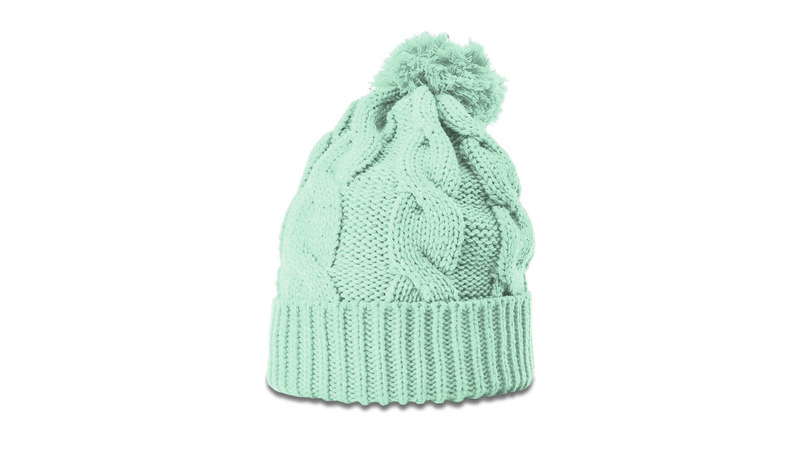 Richardson 141 Chunk Twist Knit Beanie with Cuff &amp; Pom