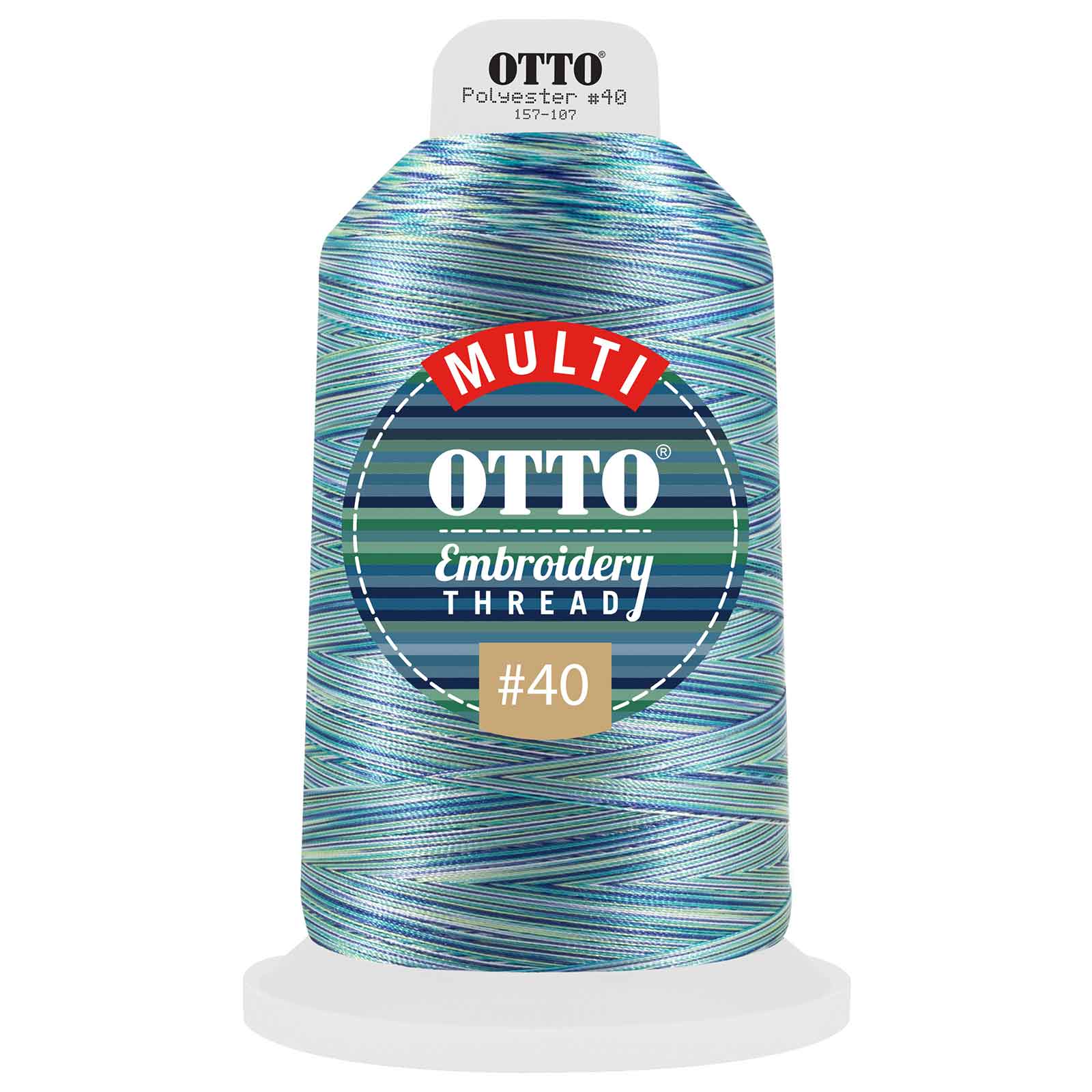 157-107 OTTO Embroidery Multicolor Thread #40 5,500 yd. King Cone
