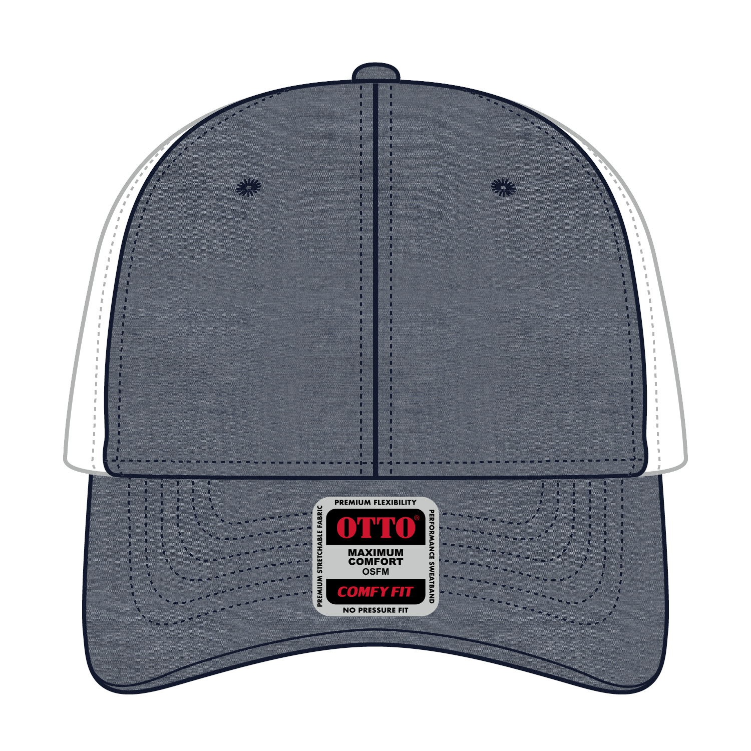 83-1299 OTTO CAP "OTTO COMFY FIT" 6 Panel Low Profile Mesh Back Baseball Cap
