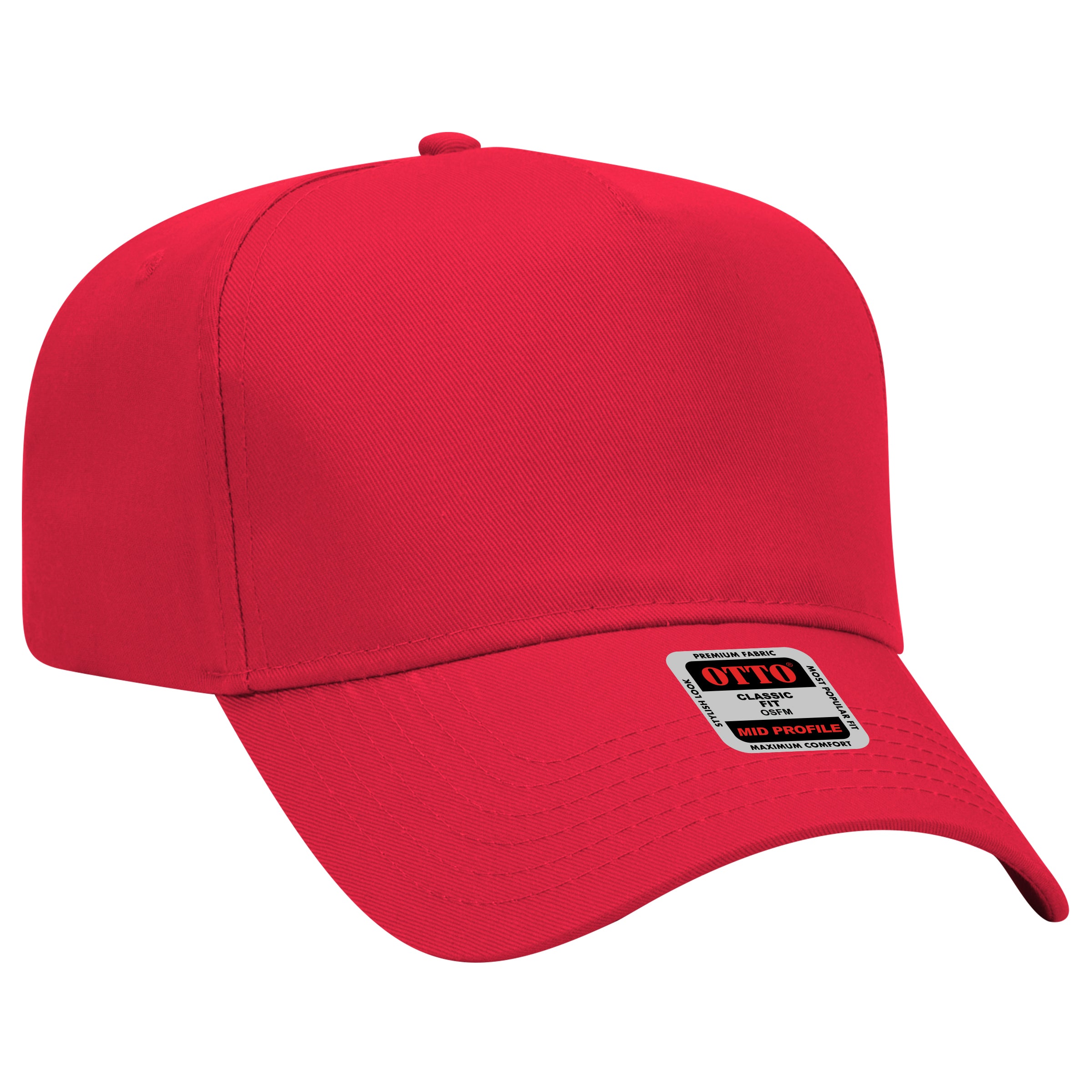 31-069 OTTO CAP 5 Panel Mid Profile Baseball Cap