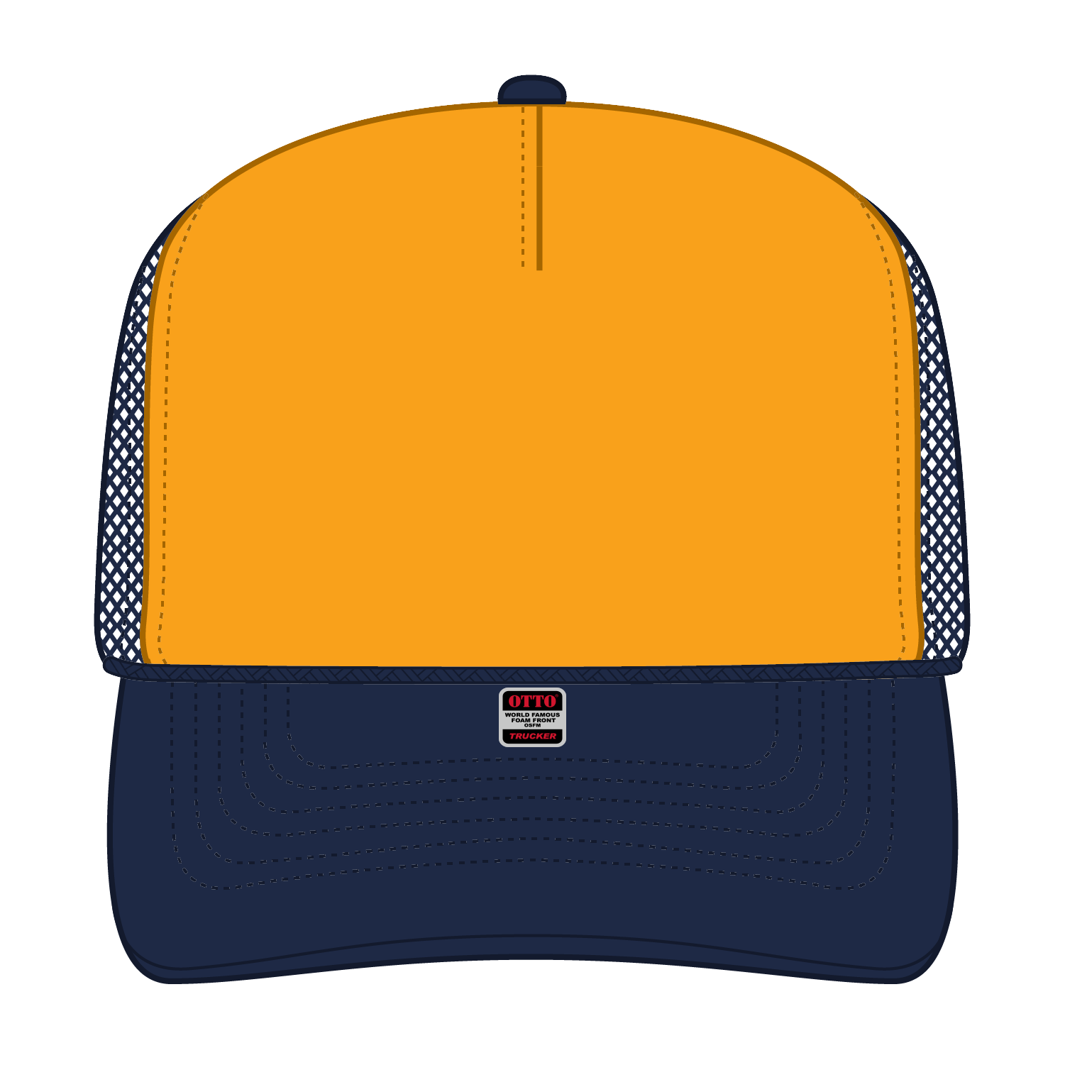 39-165 OTTO CAP 5 Panel High Crown Mesh Back Trucker Hat