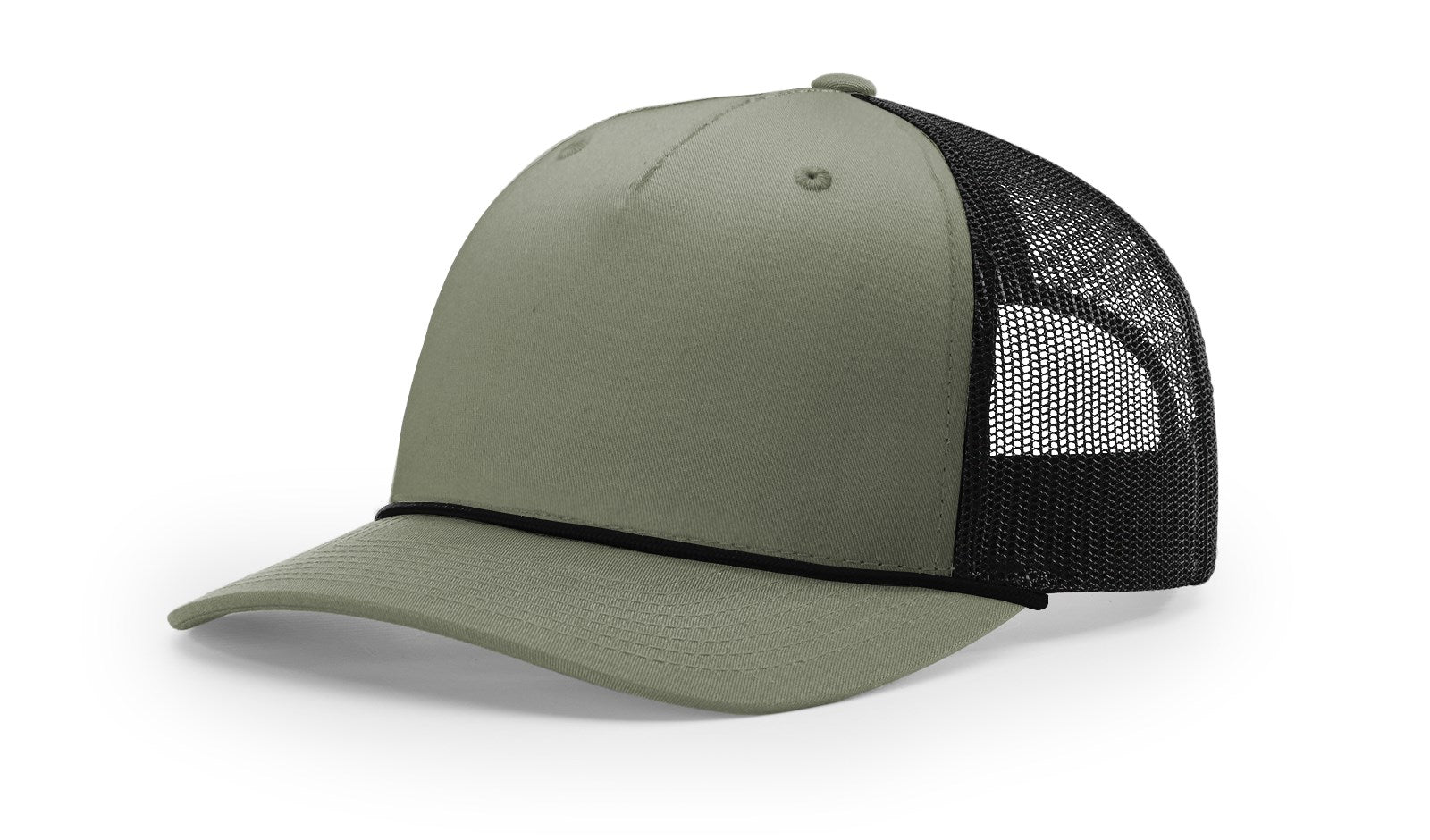 Richardson 112FPR Snapback Trucker Cap in Loden/Black color.