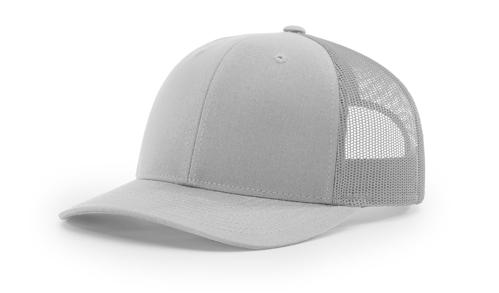Light grey Richardson 112 blank trucker hat with mesh back from The Hometown Co.