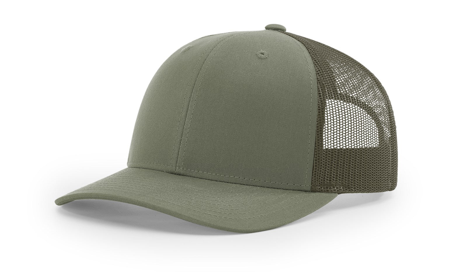 Richardson 112 Blank Trucker Hat in solid loden green by The Hometown Co.