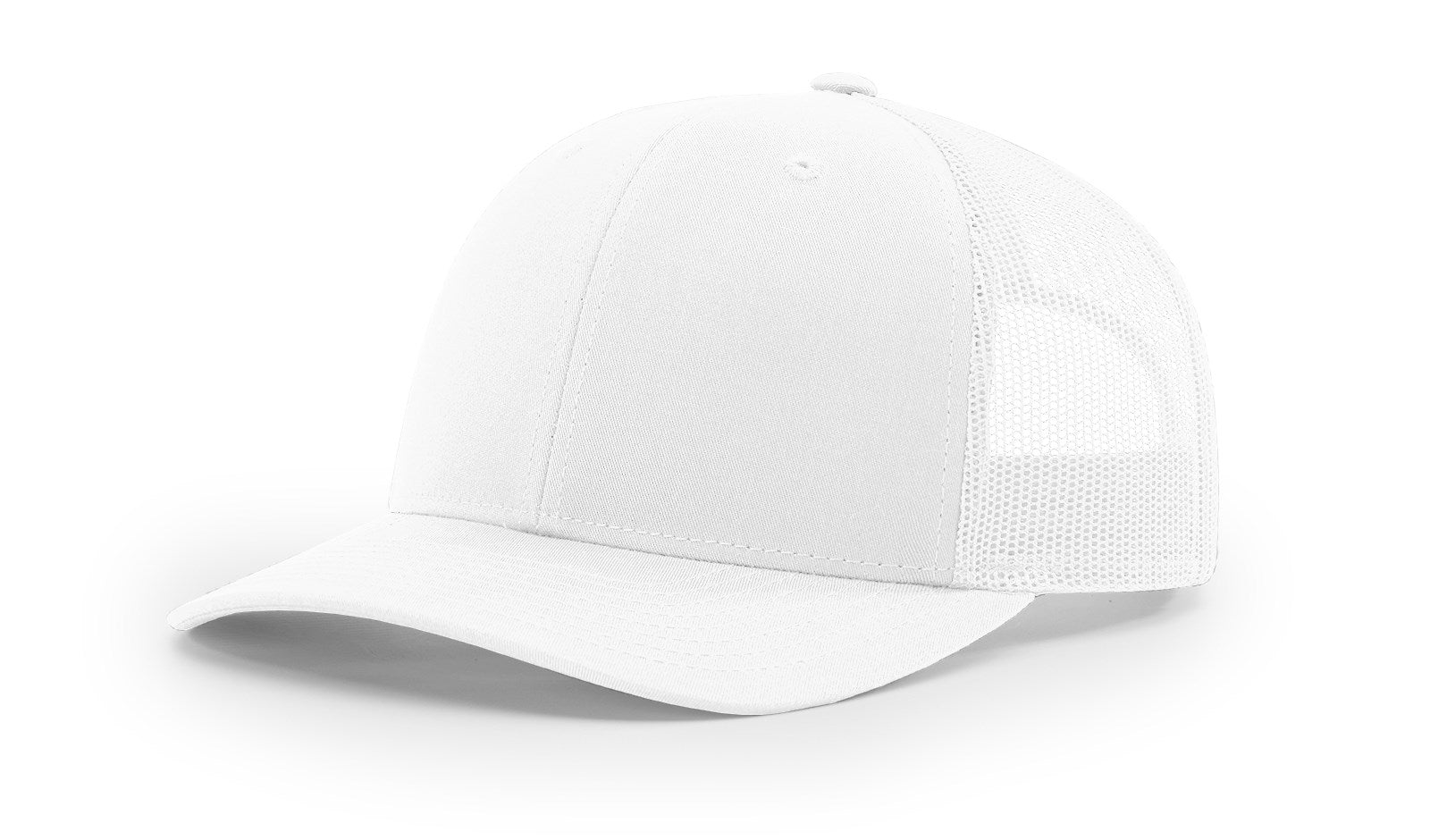 Richardson 112 Blank Trucker Hat in solid white by The Hometown Co.