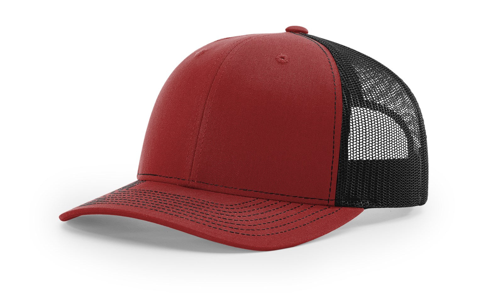 Richardson 112 Blank Trucker Hat in cardinal and black by The Hometown Co.