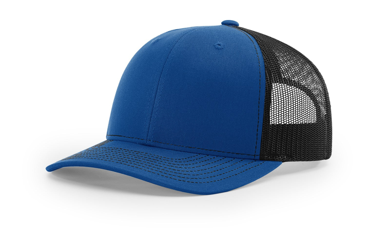 Richardson 112 Blank Trucker Hat in royal blue and black by The Hometown Co.