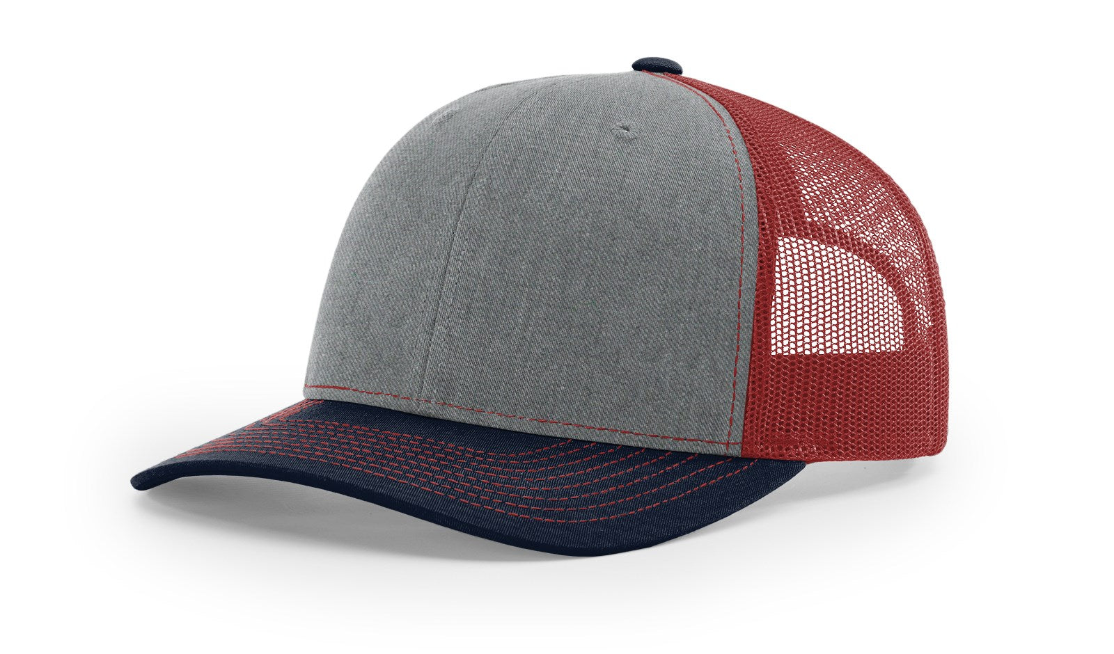 Richardson 112 Blank Trucker Hat in grey, cardinal, navy by The Hometown Co.