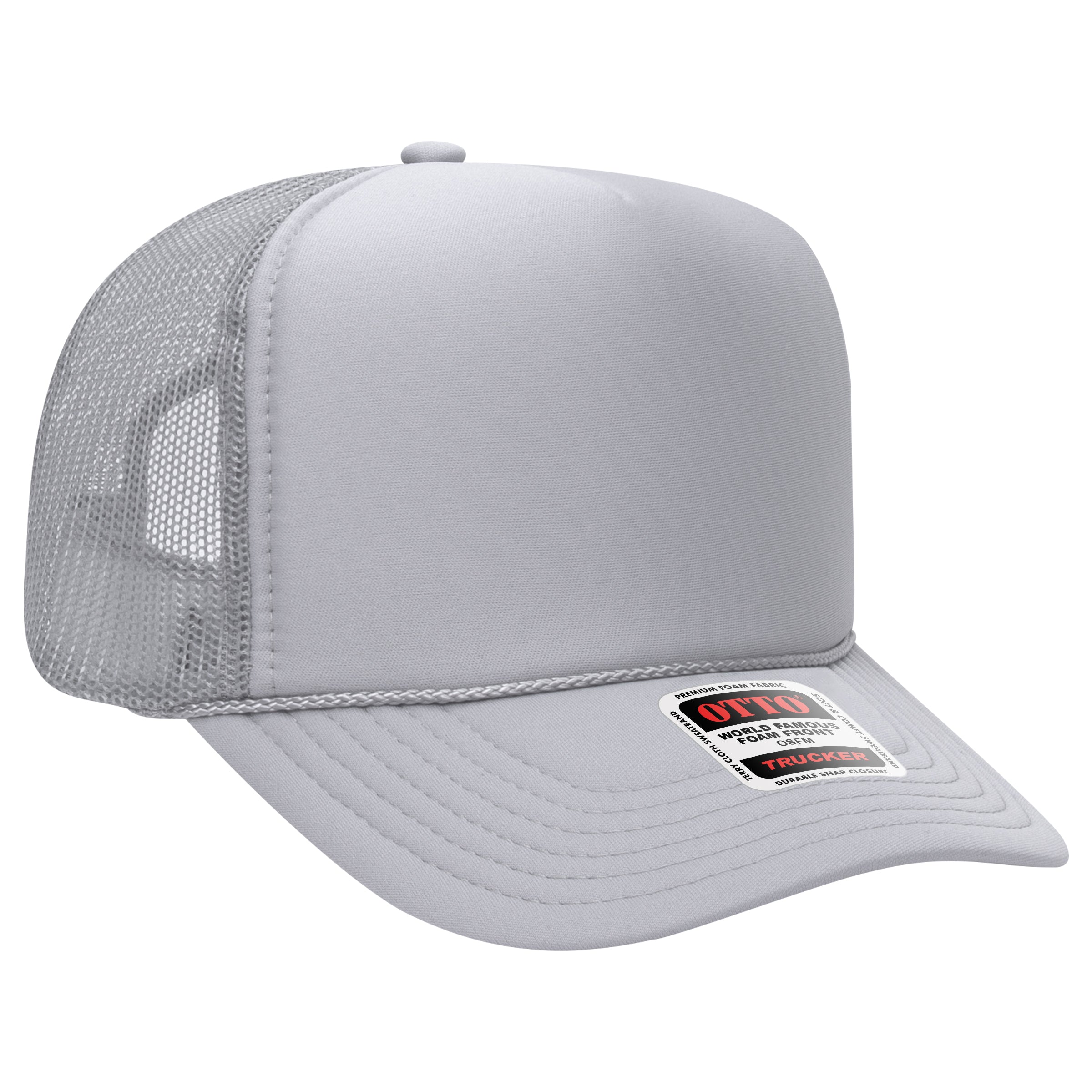 39-165 OTTO CAP 5 Panel High Crown Mesh Back Trucker Hat