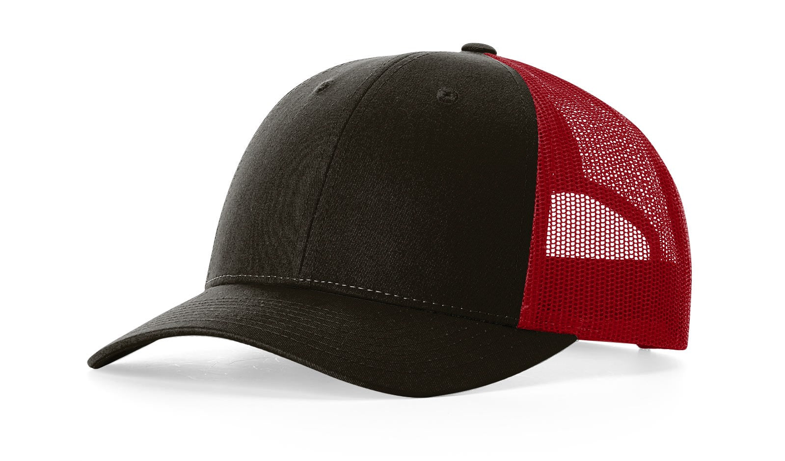 Richardson 115 Low-Profile Trucker Cap in Coffee Claret color, front view.