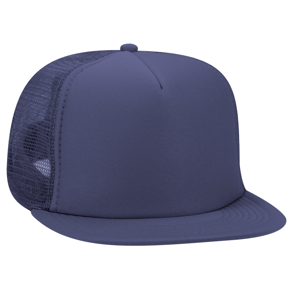 132-1037 OTTO CAP "OTTO SNAP" 5 Panel High Crown Mesh Back Trucker Snapback Hat