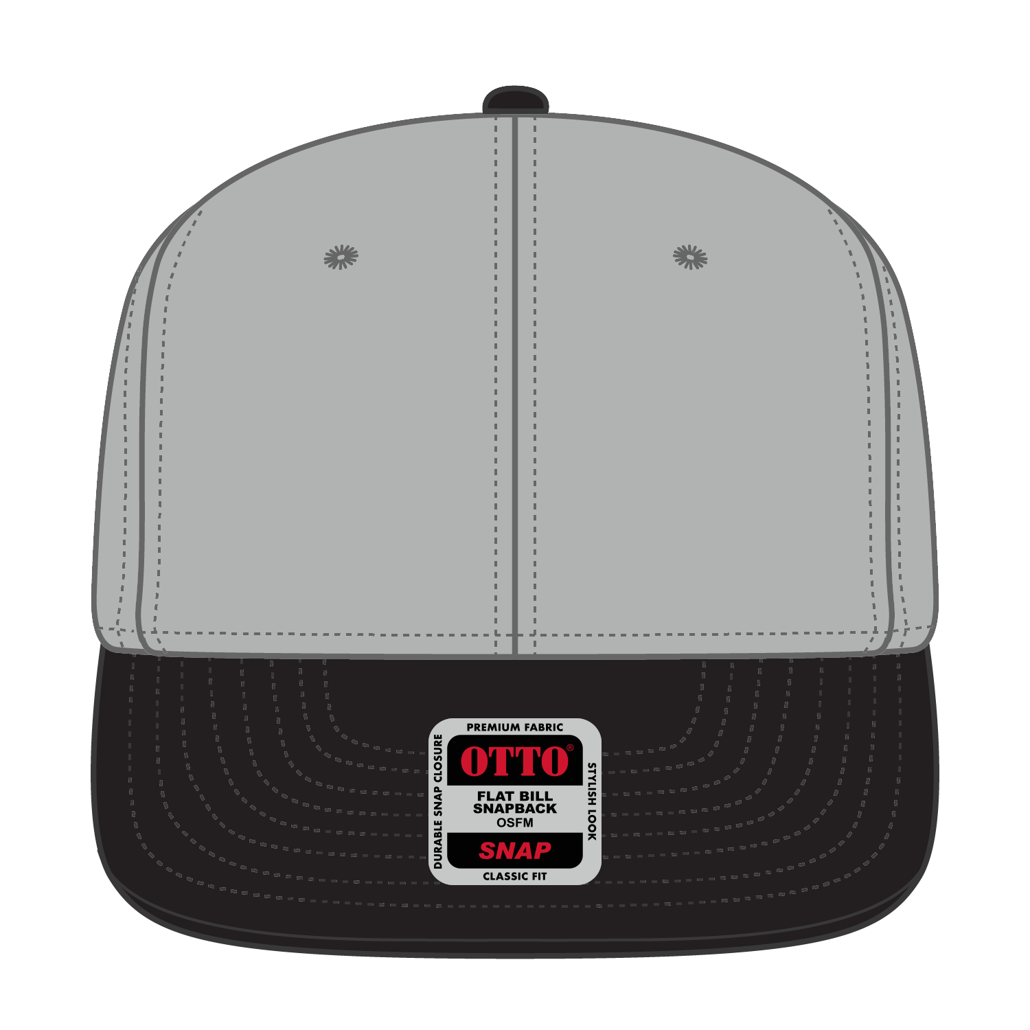 125-1038 OTTO CAP "OTTO SNAP" 6 Panel Mid Profile Snapback Hat