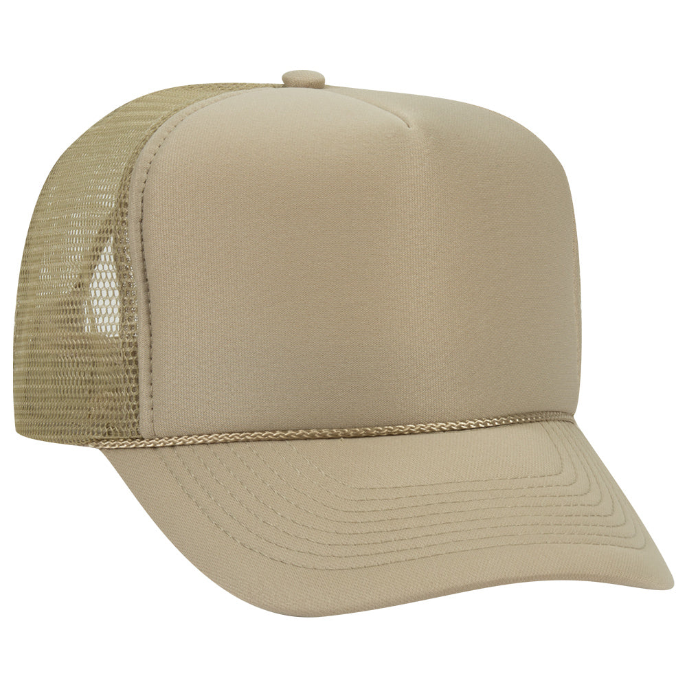 39-165 OTTO CAP 5 Panel High Crown Mesh Back Trucker Hat