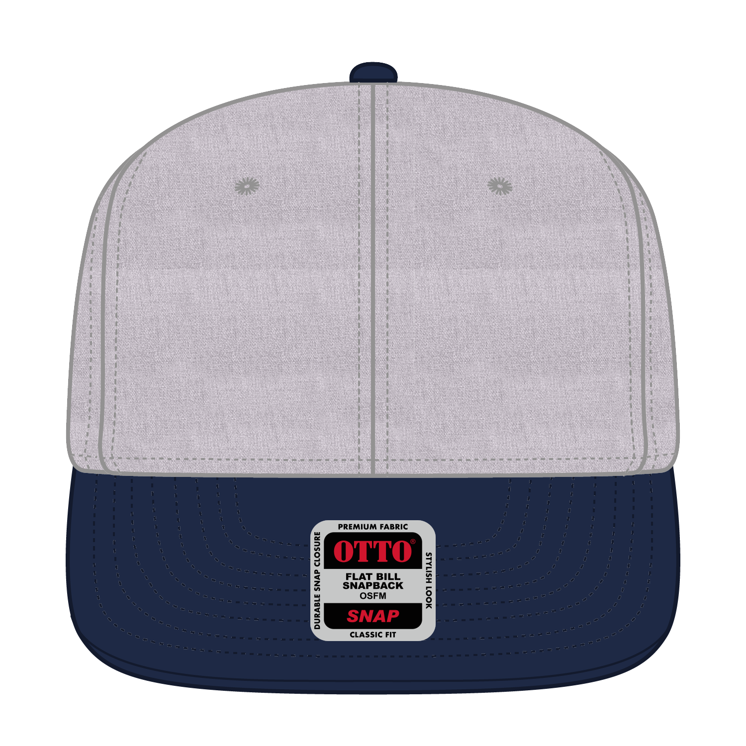 125-978 OTTO CAP "OTTO SNAP" 6 Panel Pro Style Snapback Hat
