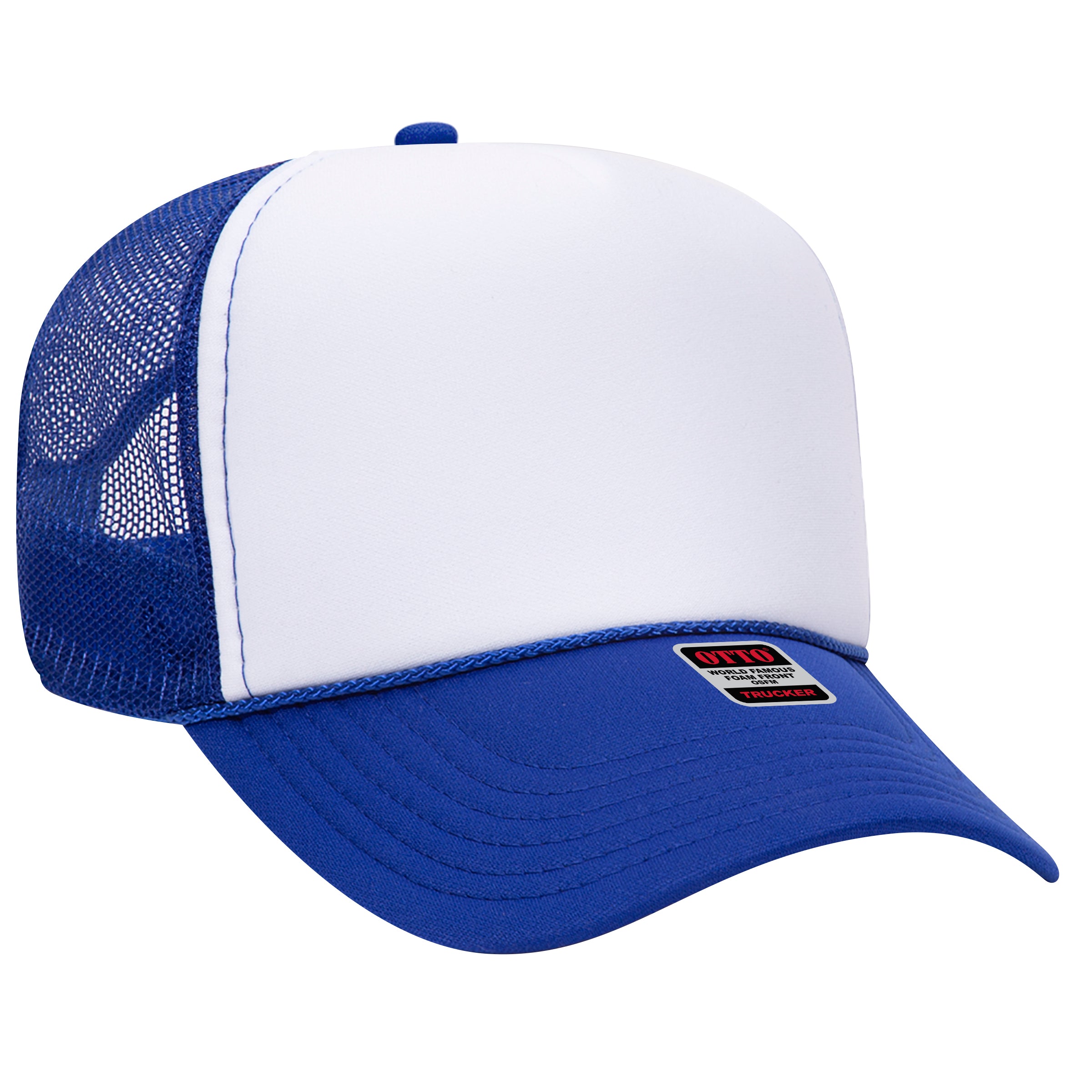 32-467 OTTO CAP 5 Panel Mid Profile Mesh Back Trucker Hat