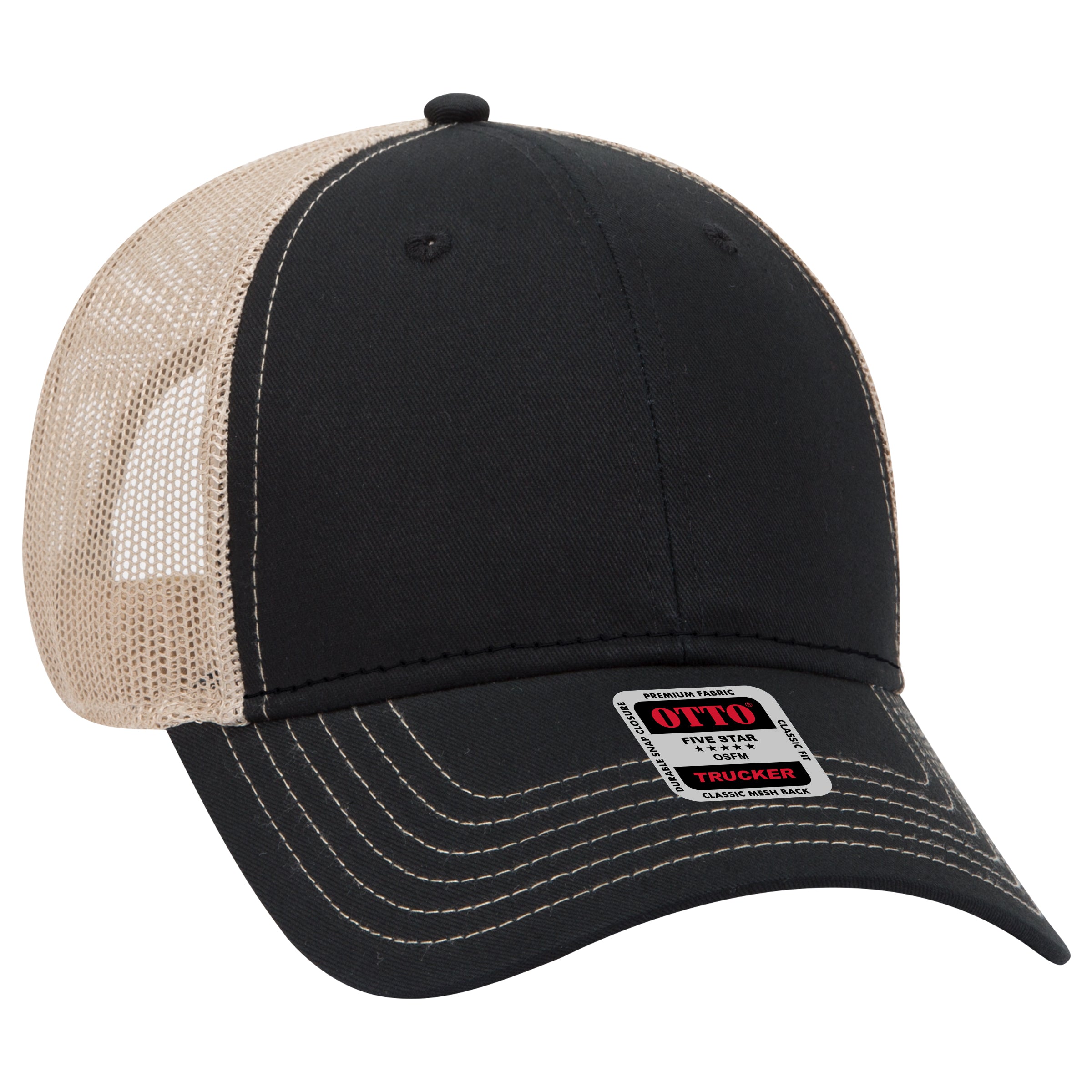 83-1239 OTTO CAP 6 Panel Low Profile Mesh Back Trucker Hat
