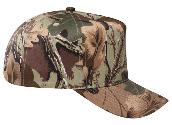 46-047 OTTO CAP Camouflage 5 Panel Mid Profile Baseball Cap