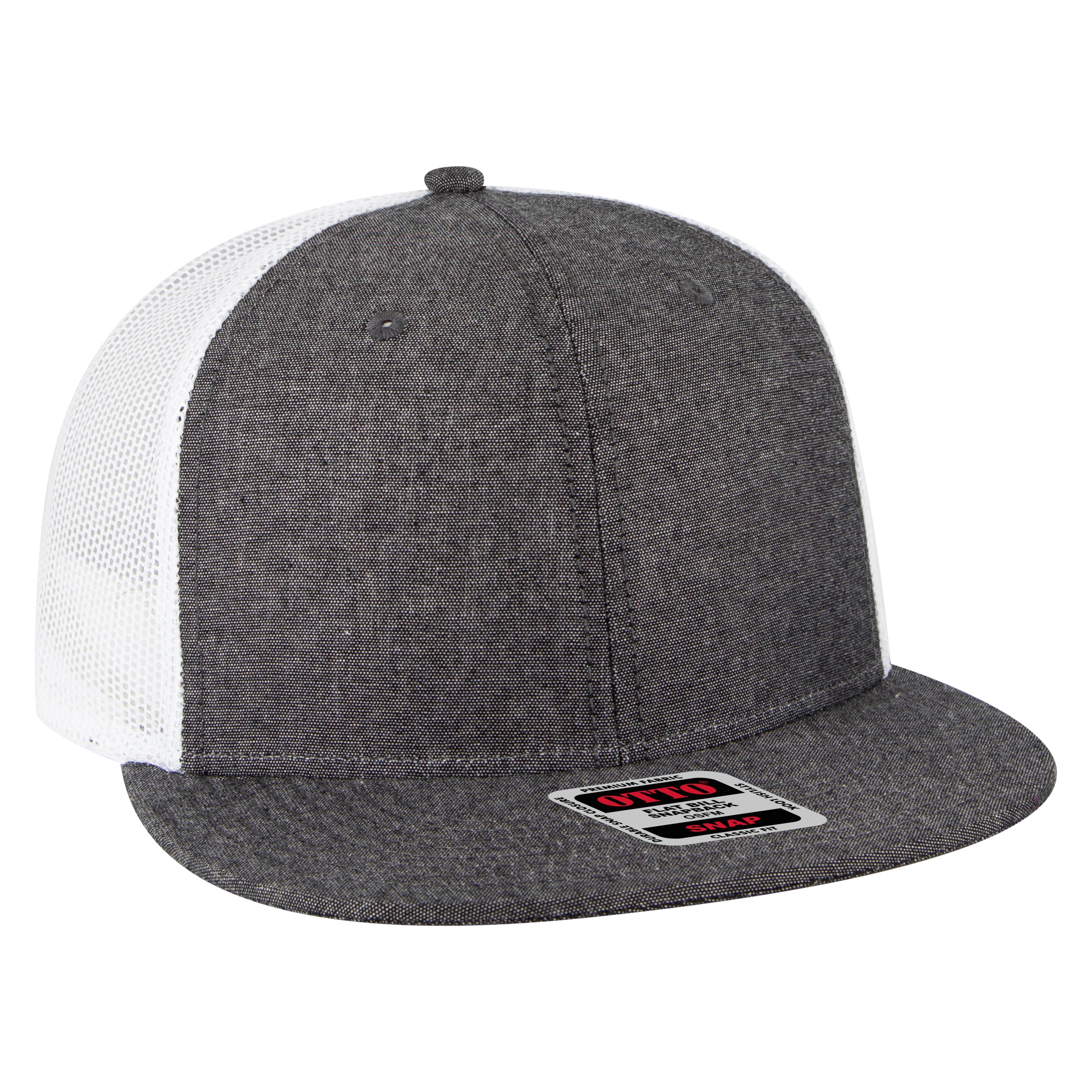 141-1070 OTTO CAP "OTTO SNAP" 6 Panel Pro Style Mesh Back Trucker Snapback Hat