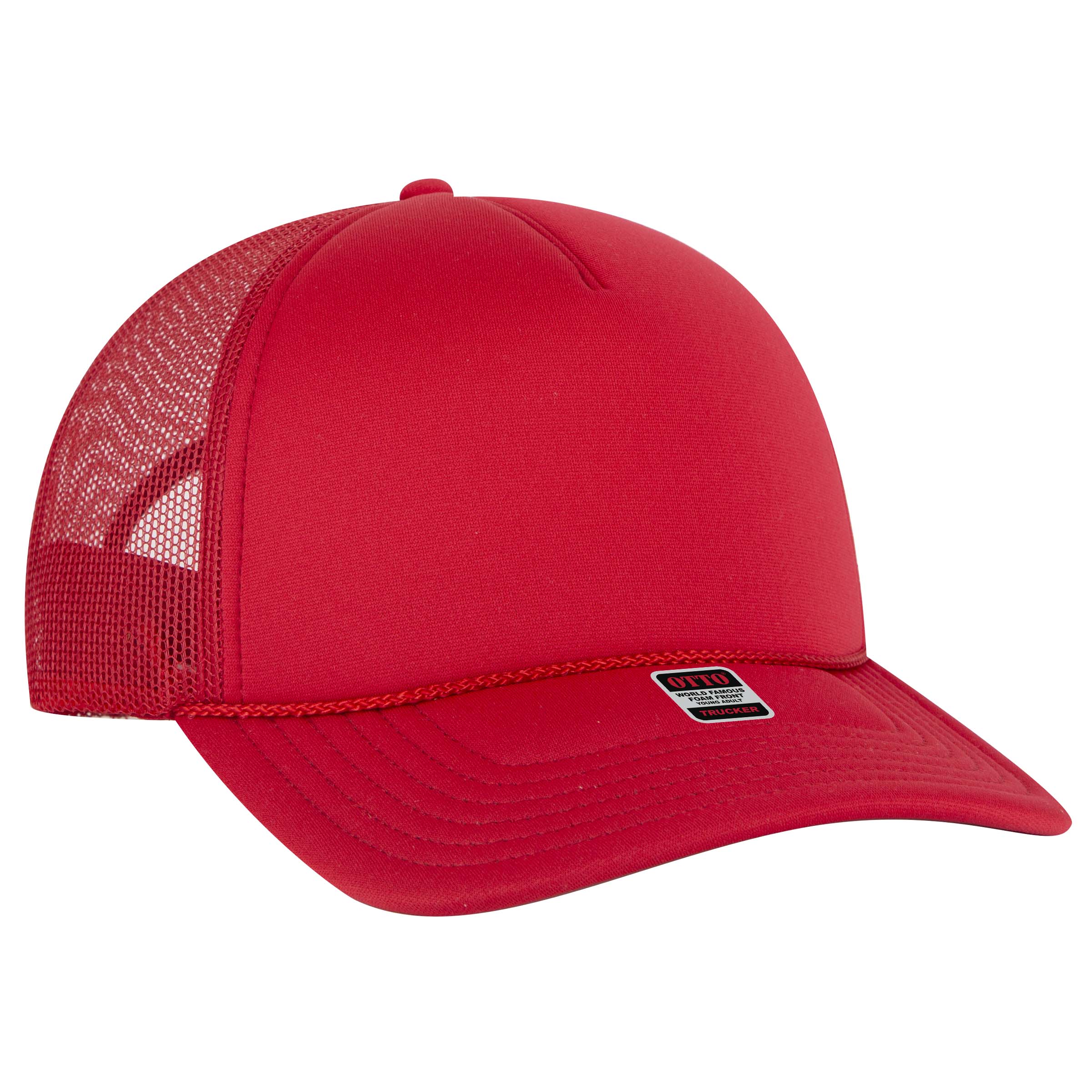39102-1 OTTO CAP 5 Panel Low Profile Mesh Back Trucker Hat 39102-1