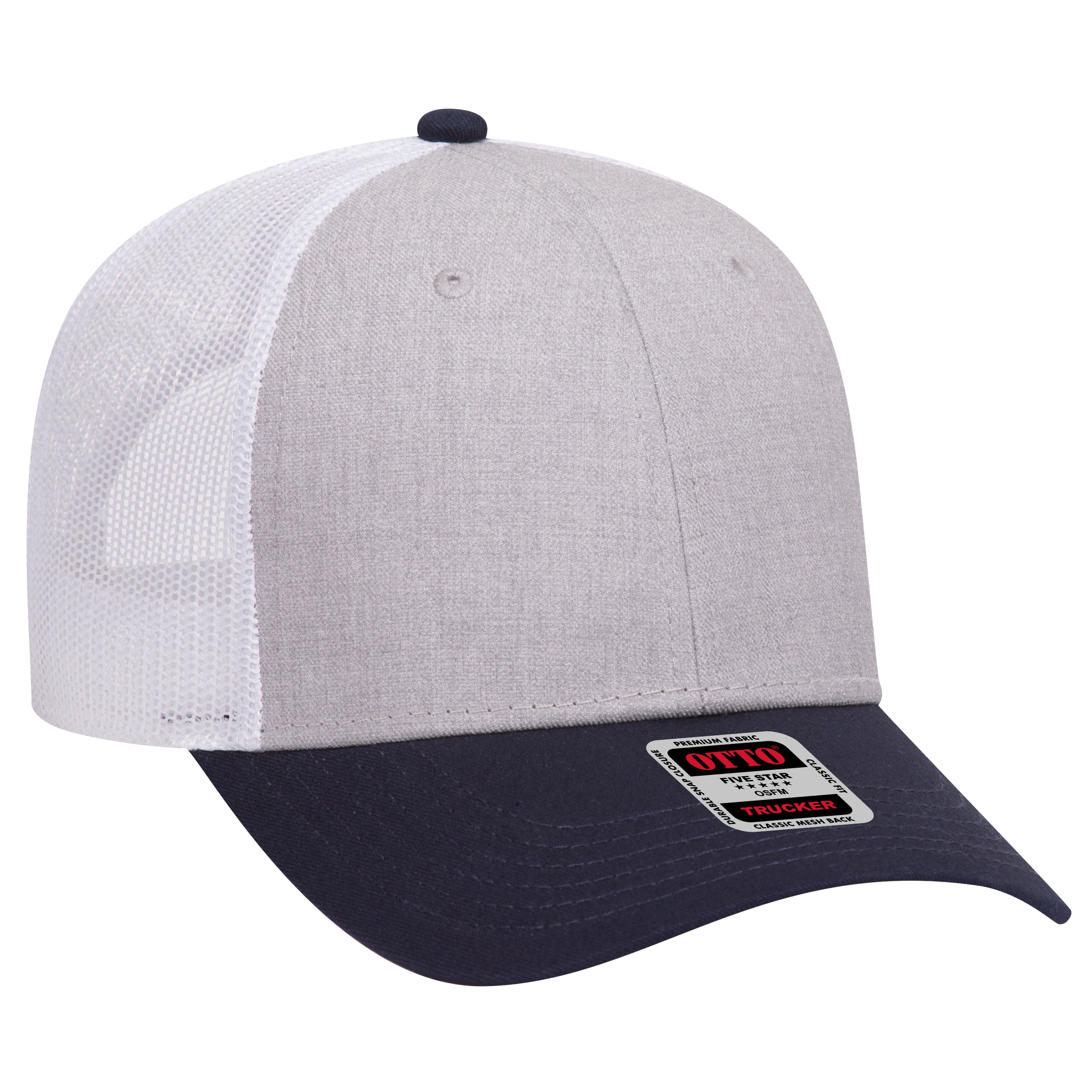 83-1239 OTTO CAP 6 Panel Low Profile Mesh Back Trucker Hat