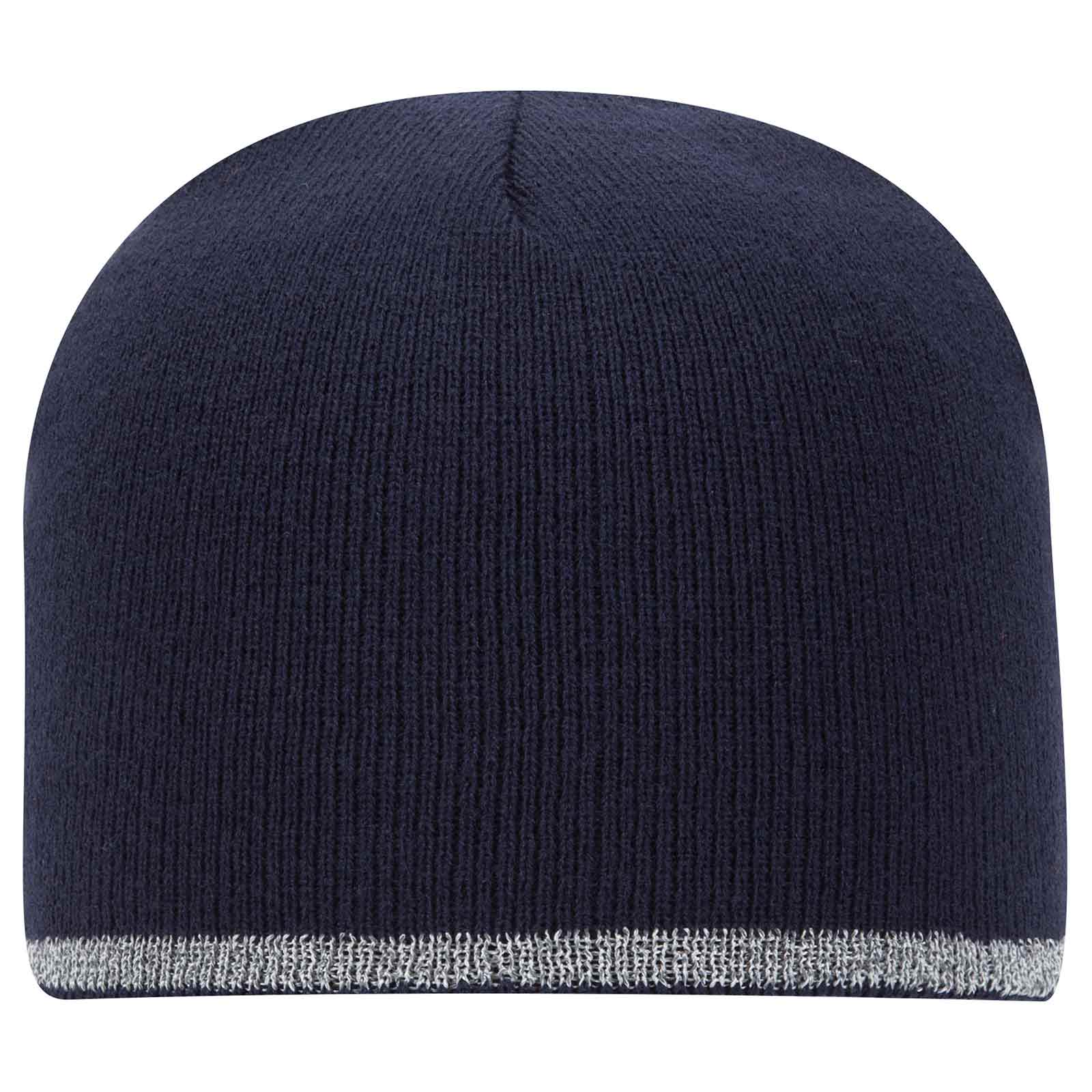 91-1237 OTTO CAP 9" Classic Knit Beanie w/ Reflective Stripe