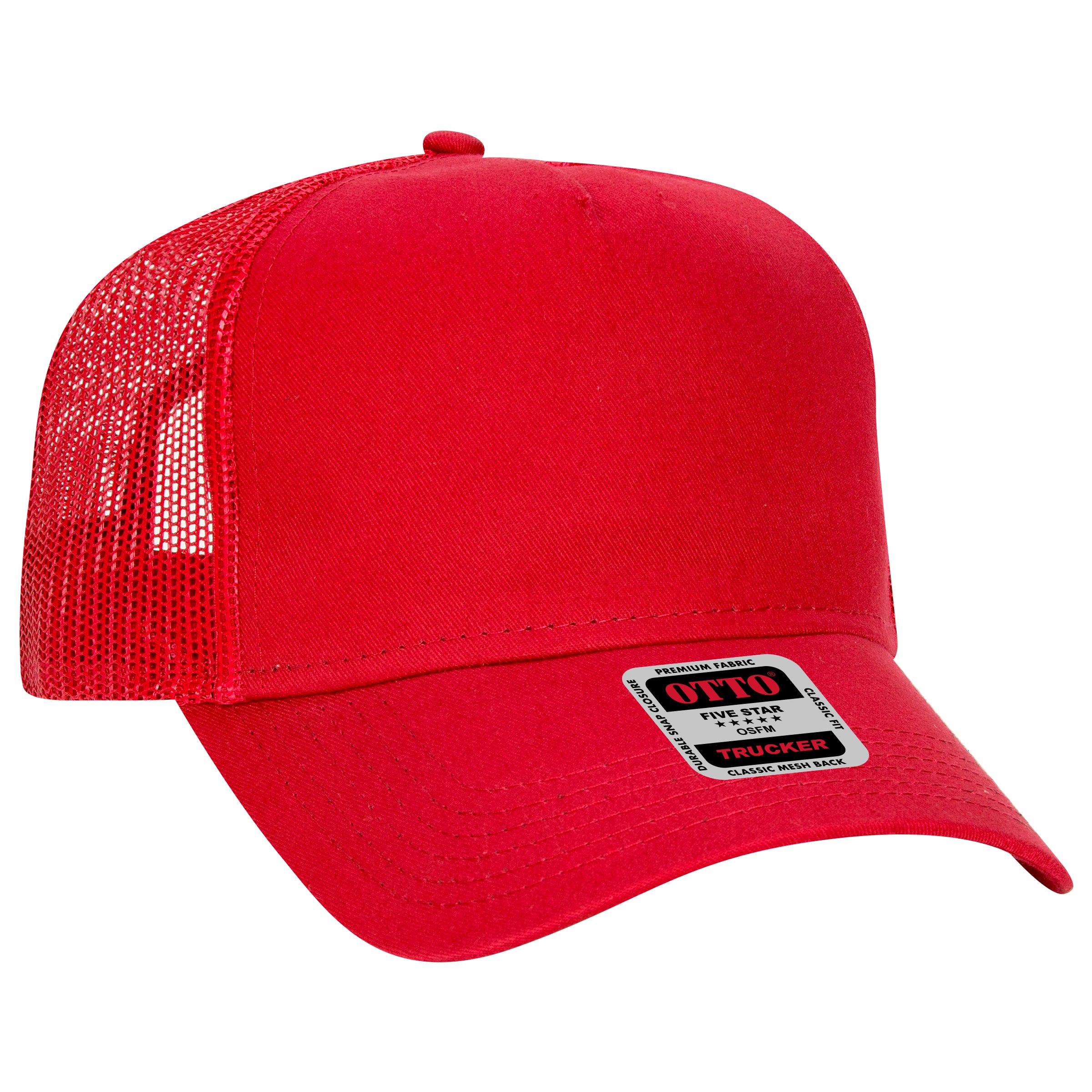 102-664 OTTO CAP 5 Panel Low Profile Mesh Back Trucker Hat
